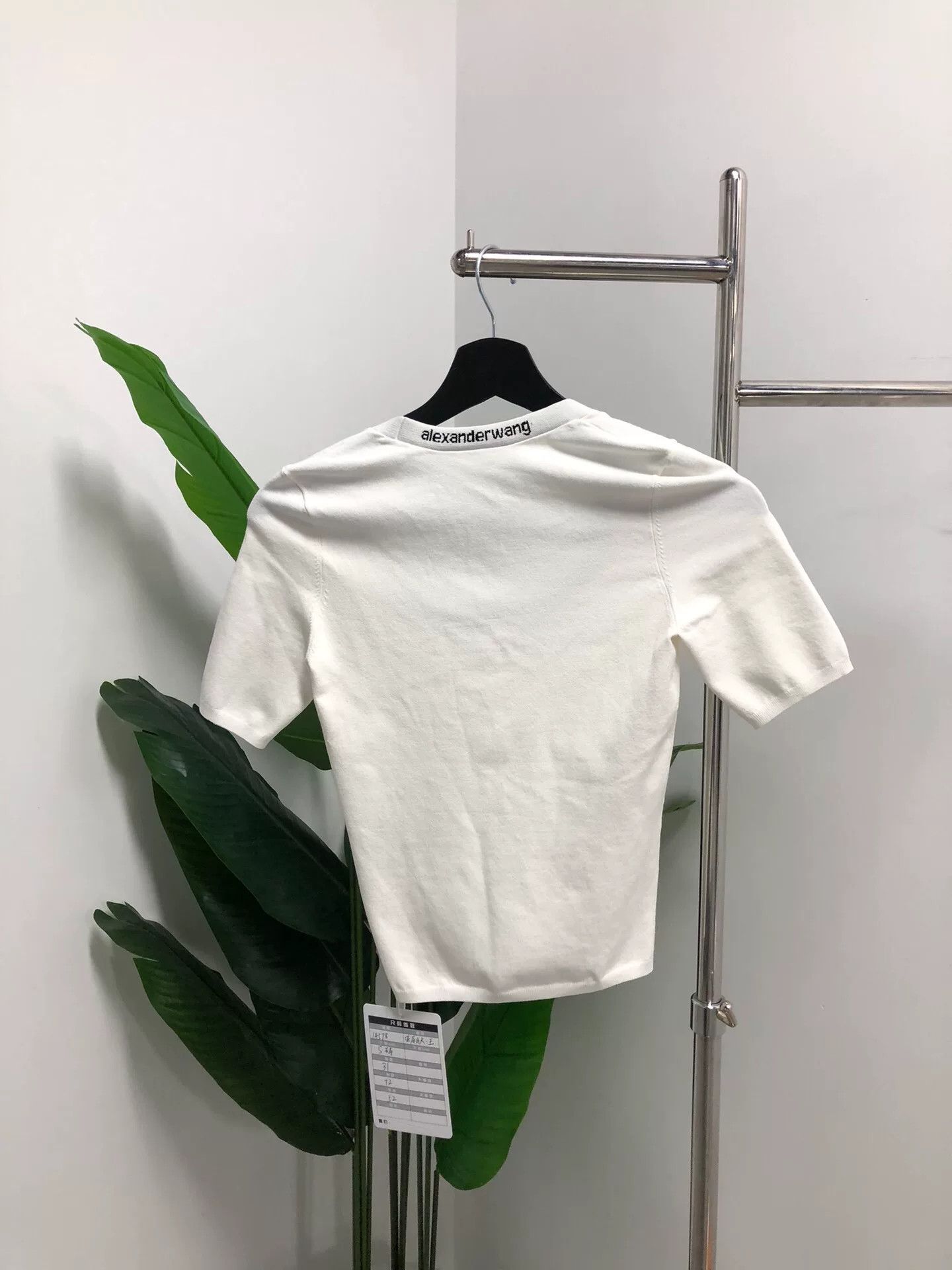 Alexander Wang alexander wang embroidered white short sleeve top Size S / US 4 / IT 40 - 2 Thumbnail