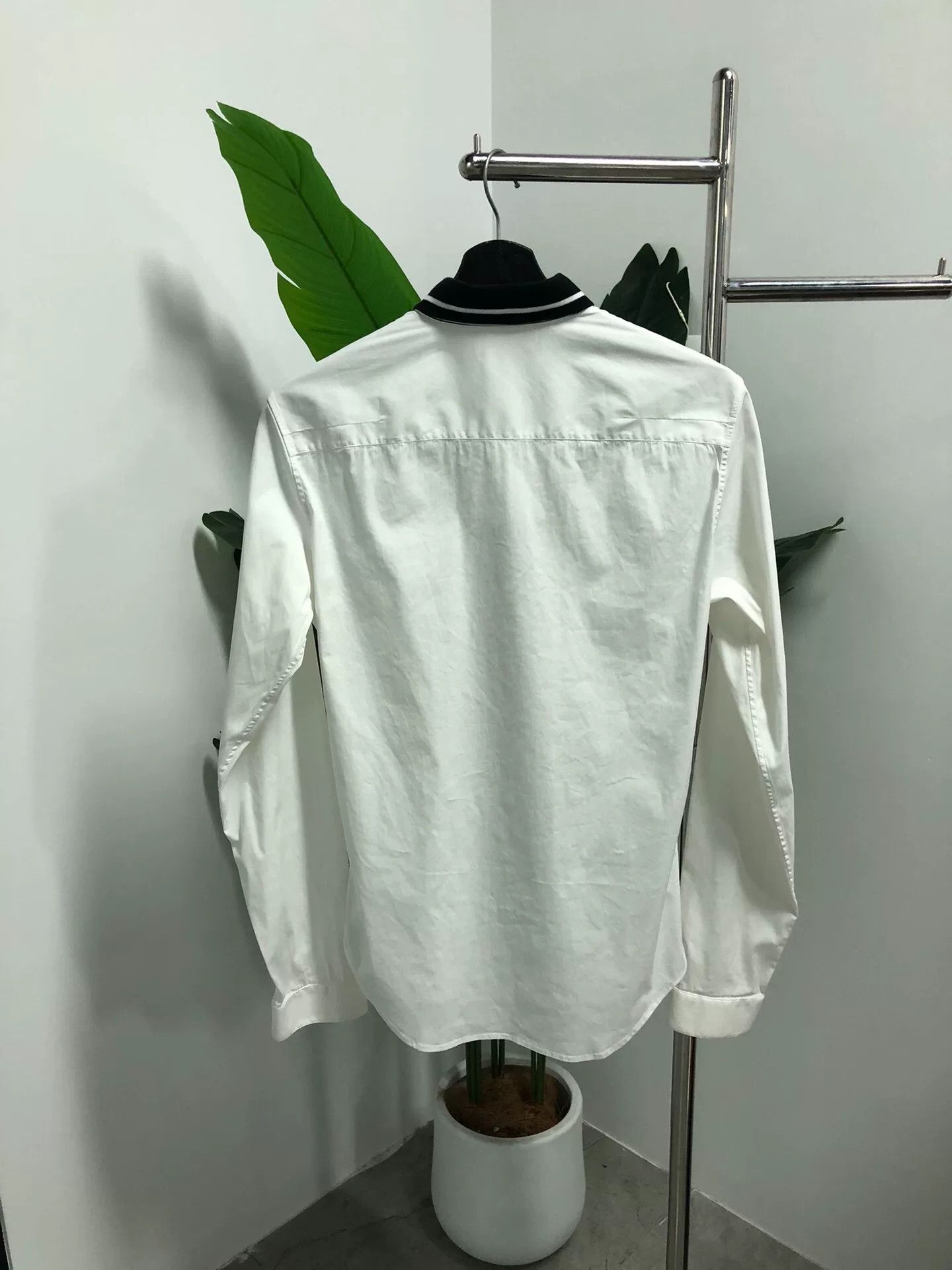 Dior Dior Black and White Collar Bee Shirt Size US M / EU 48-50 / 2 - 2 Thumbnail