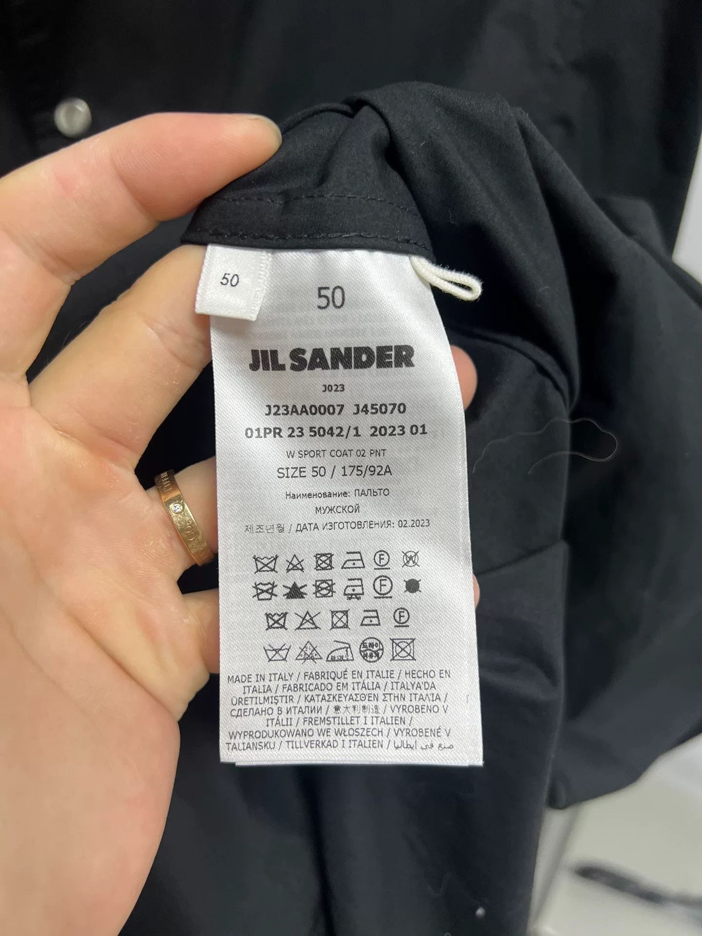 Jil Sander jil sander black logo trench coat Size US L / EU 52-54 / 3 - 4 Thumbnail