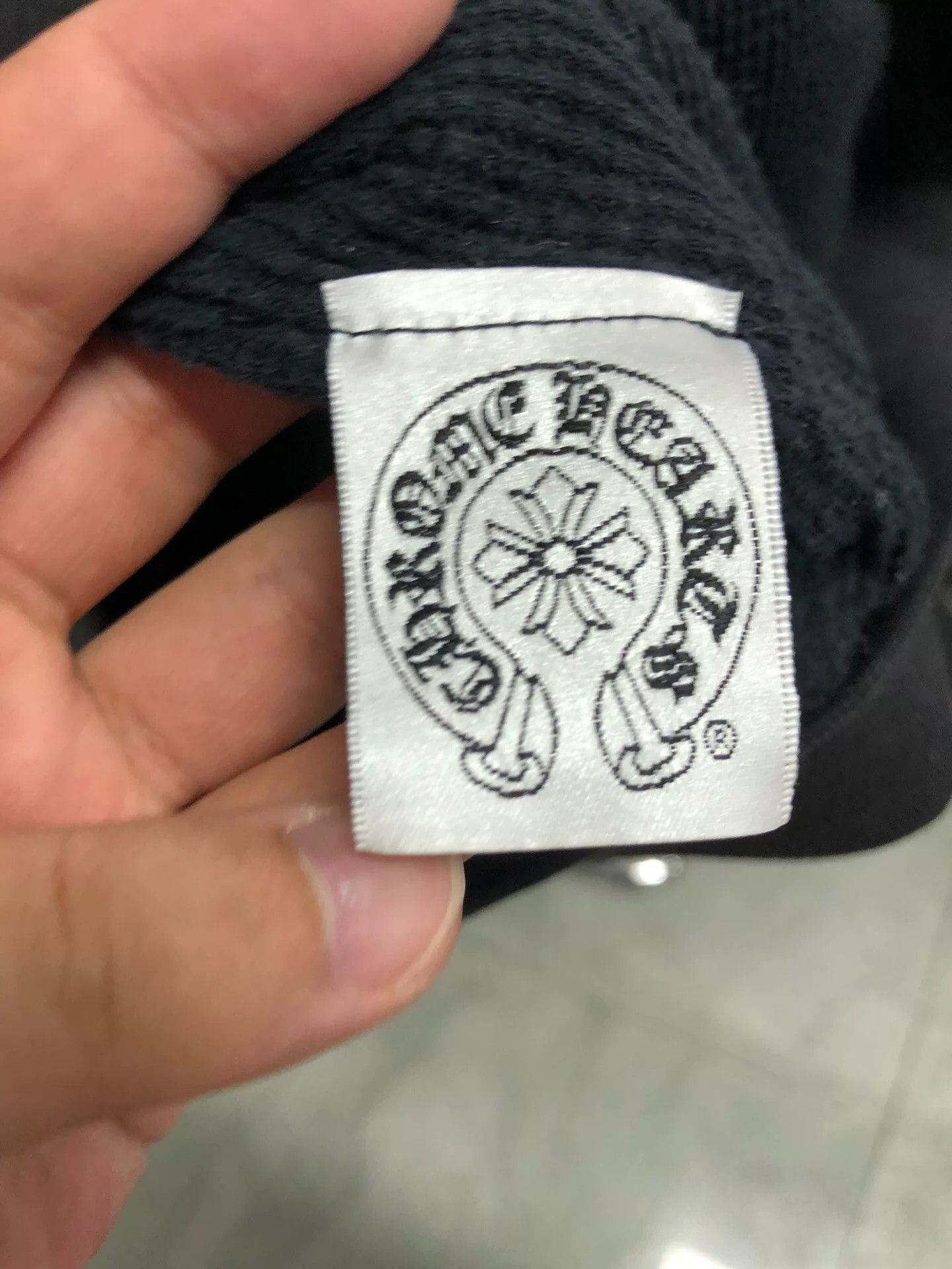 Chrome Hearts Chrome Hearts Black Waffle Hooded Sweatshirt Size US L / EU 52-54 / 3 - 4 Thumbnail
