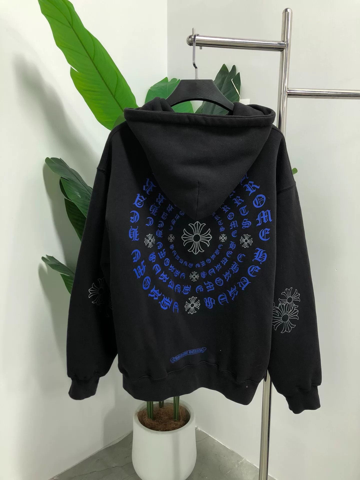 Chrome Hearts Chrome Hearts Black Waffle Hooded Sweatshirt Size US L / EU 52-54 / 3 - 2 Thumbnail
