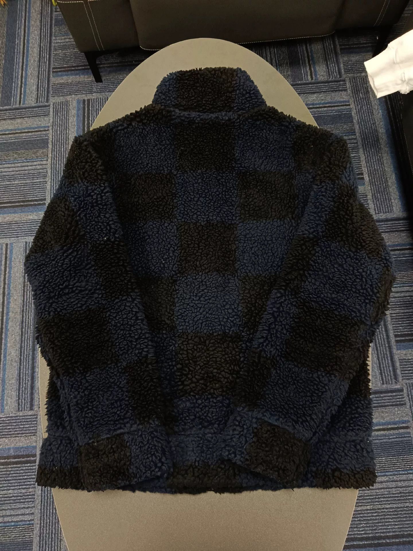 Louis Vuitton louis vuitton plaid fleece jacket blue black Size US L / EU 52-54 / 3 - 2 Thumbnail