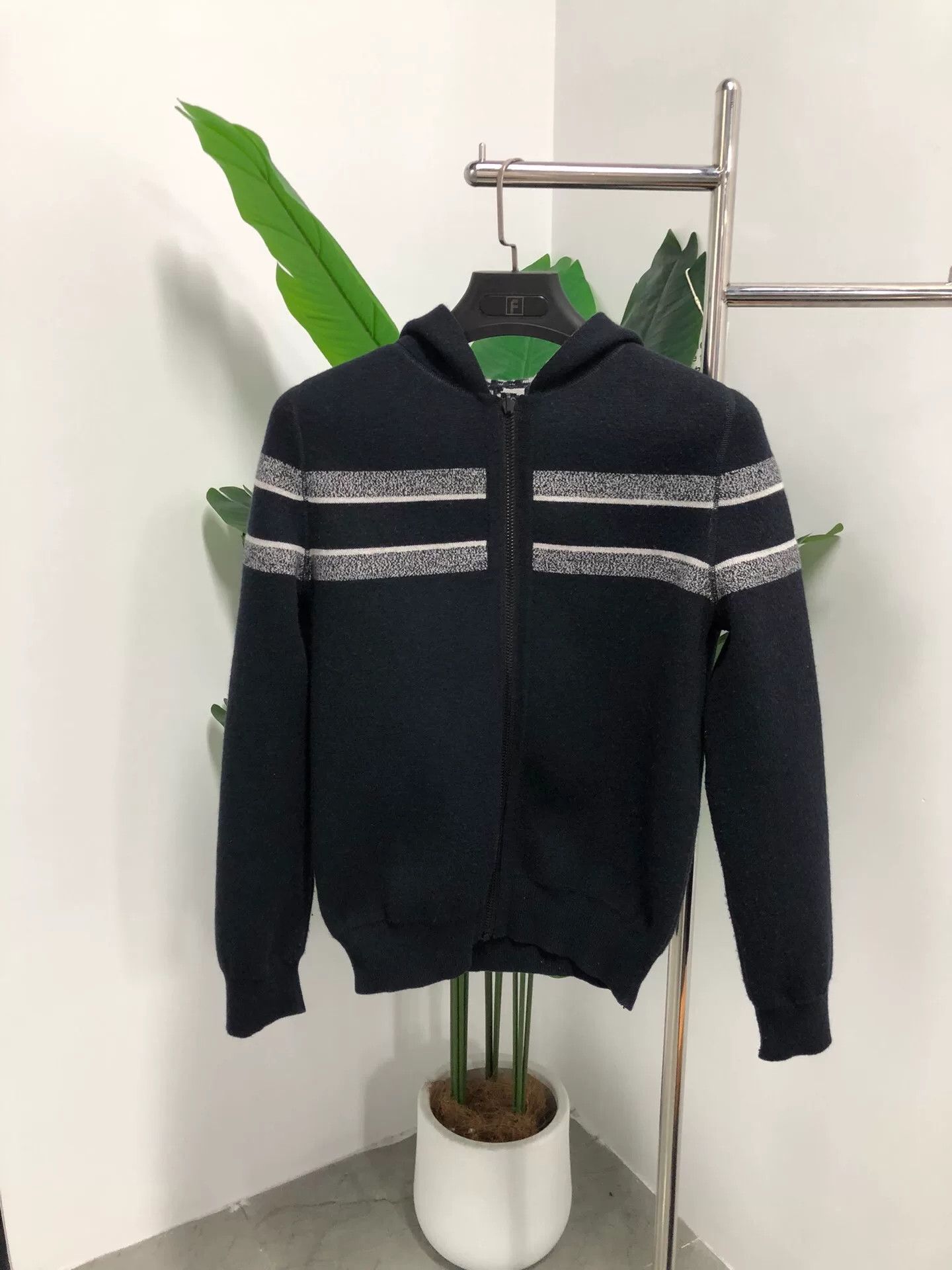 Dior Dior Oblique Print Hooded Zip Sweatshirt Size L / US 10 / IT 46 - 4 Thumbnail