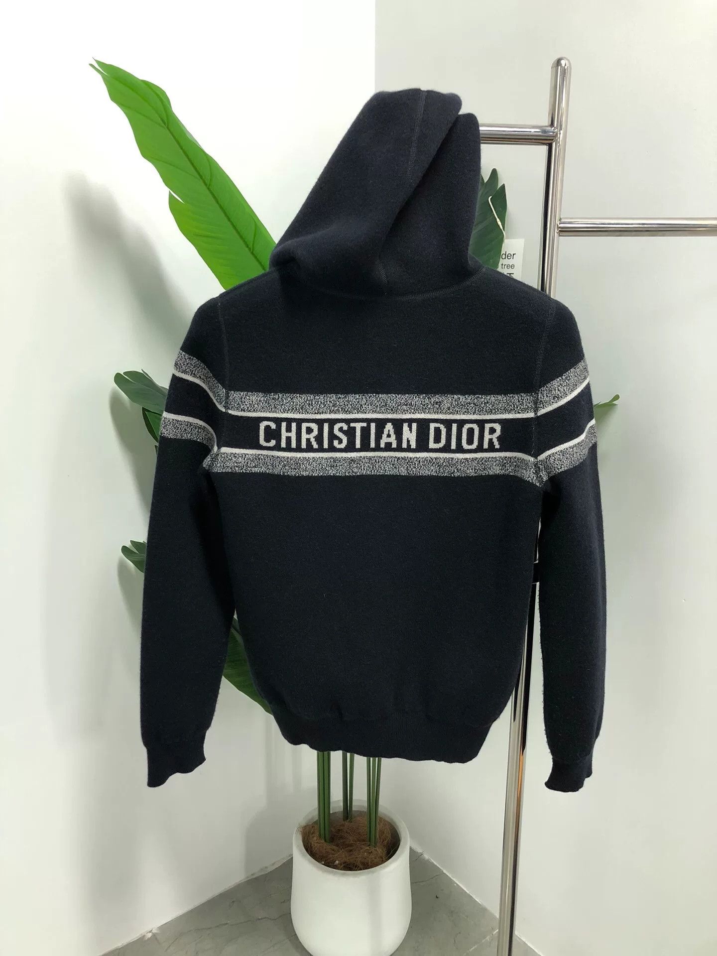 Dior Dior Oblique Print Hooded Zip Sweatshirt Size L / US 10 / IT 46 - 5 Thumbnail