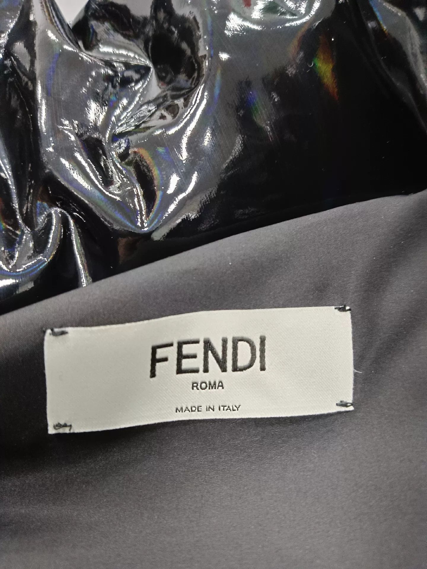 Fendi Fendi Black Logo Trim Puffer Jacket Size S / US 4 / IT 40 - 3 Thumbnail