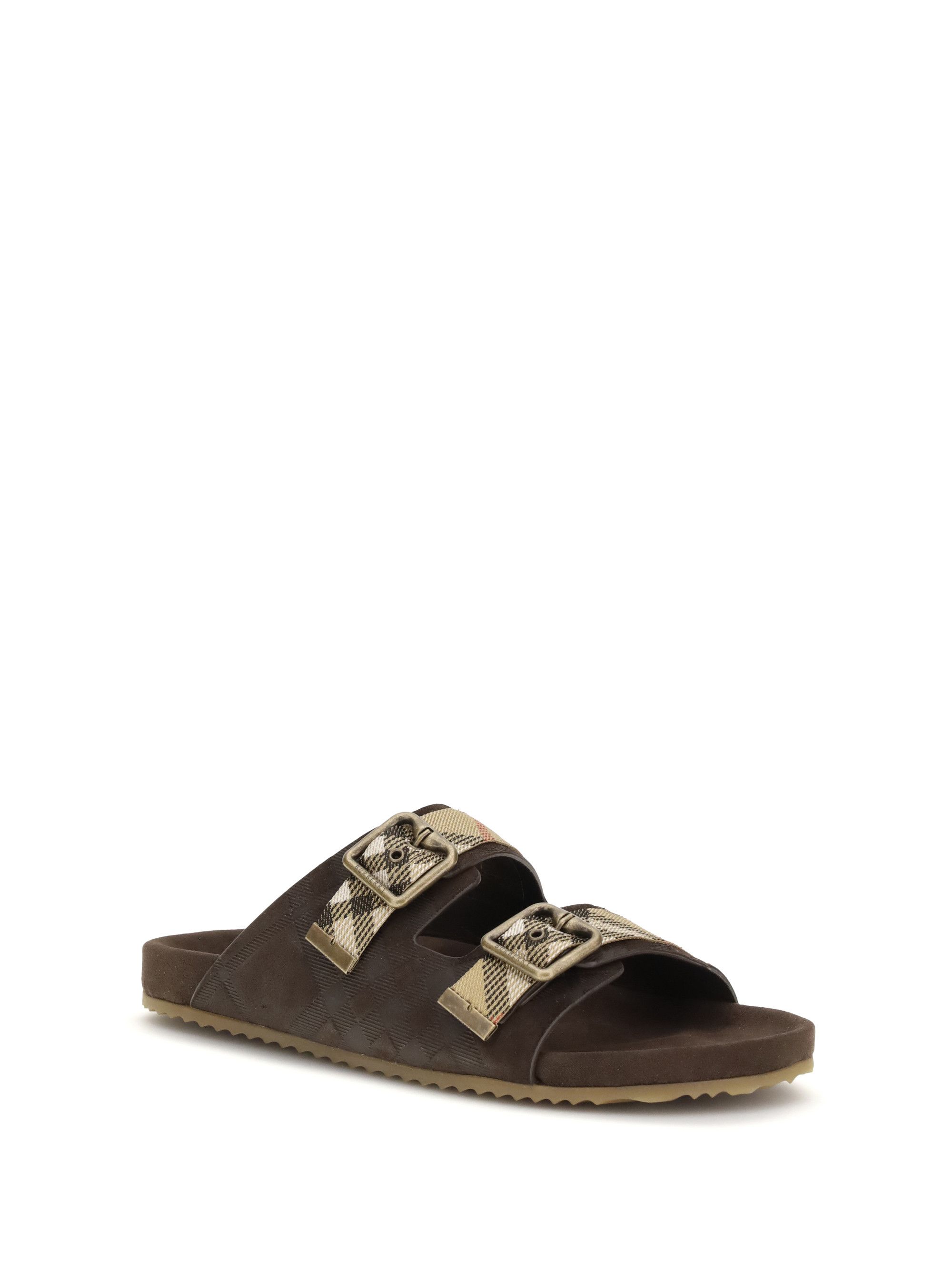 Burberry Check suede Urchin Sandals Size US 7 / EU 40 - 2 Thumbnail