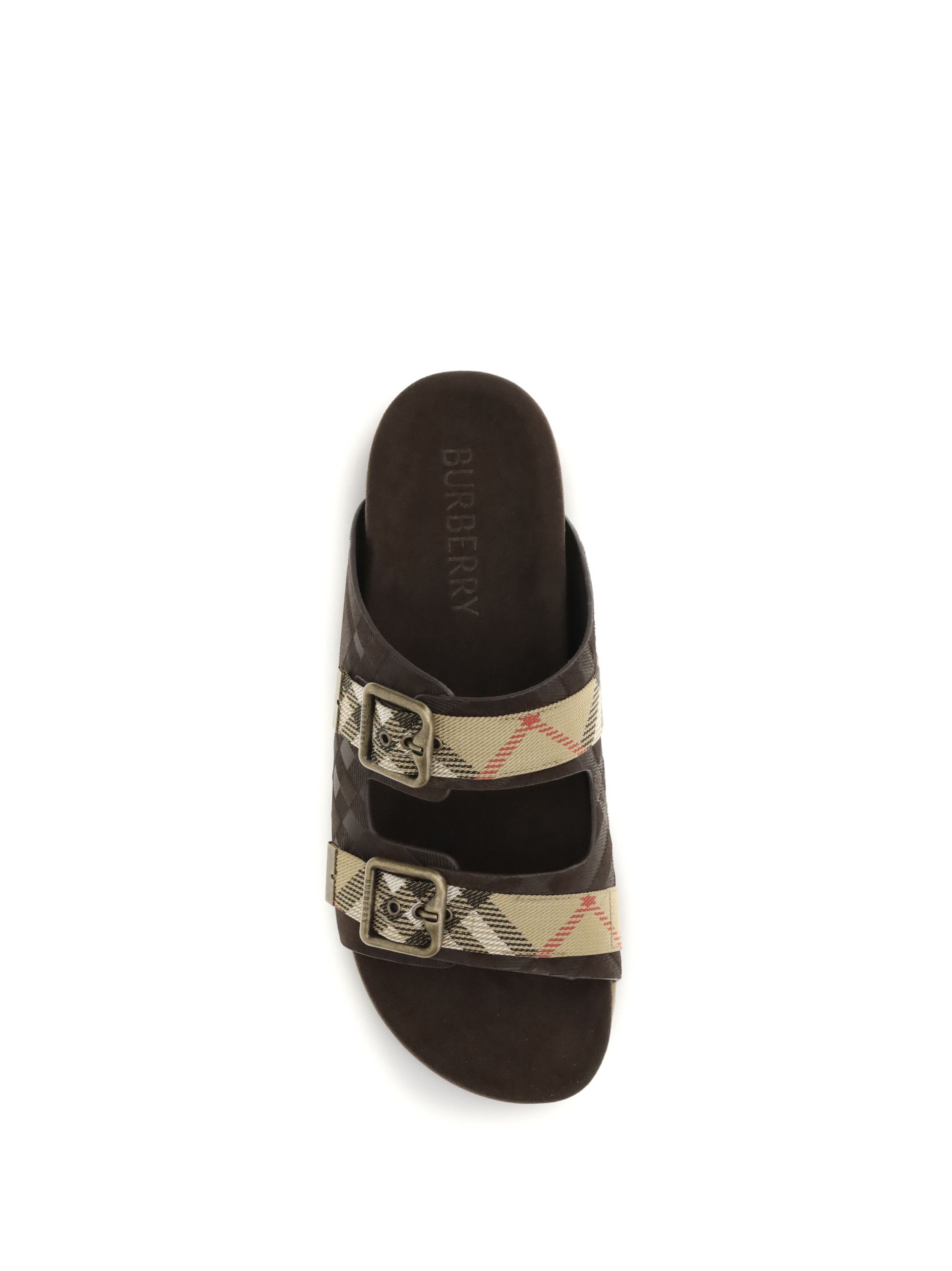 Burberry Check suede Urchin Sandals Size US 12 / EU 45 - 4 Thumbnail