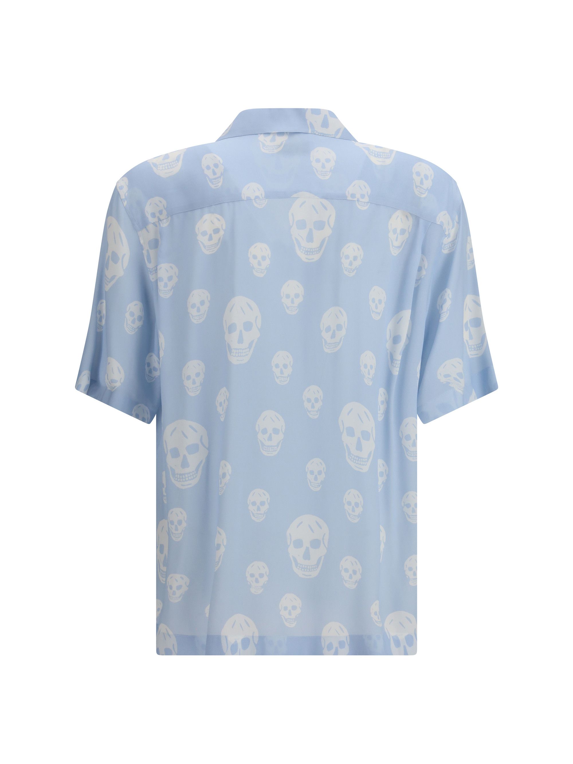 Alexander McQueen Skull-printed Hawaiian Shirt Size US L / EU 52-54 / 3 - 2 Thumbnail