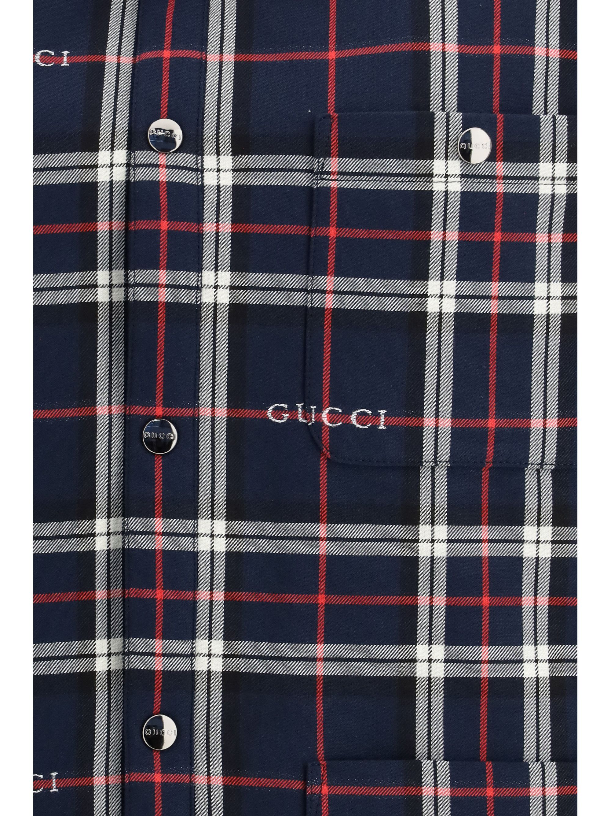 Gucci Padded tartan cotton jacquard Shirt Size US M / EU 48-50 / 2 - 3 Thumbnail