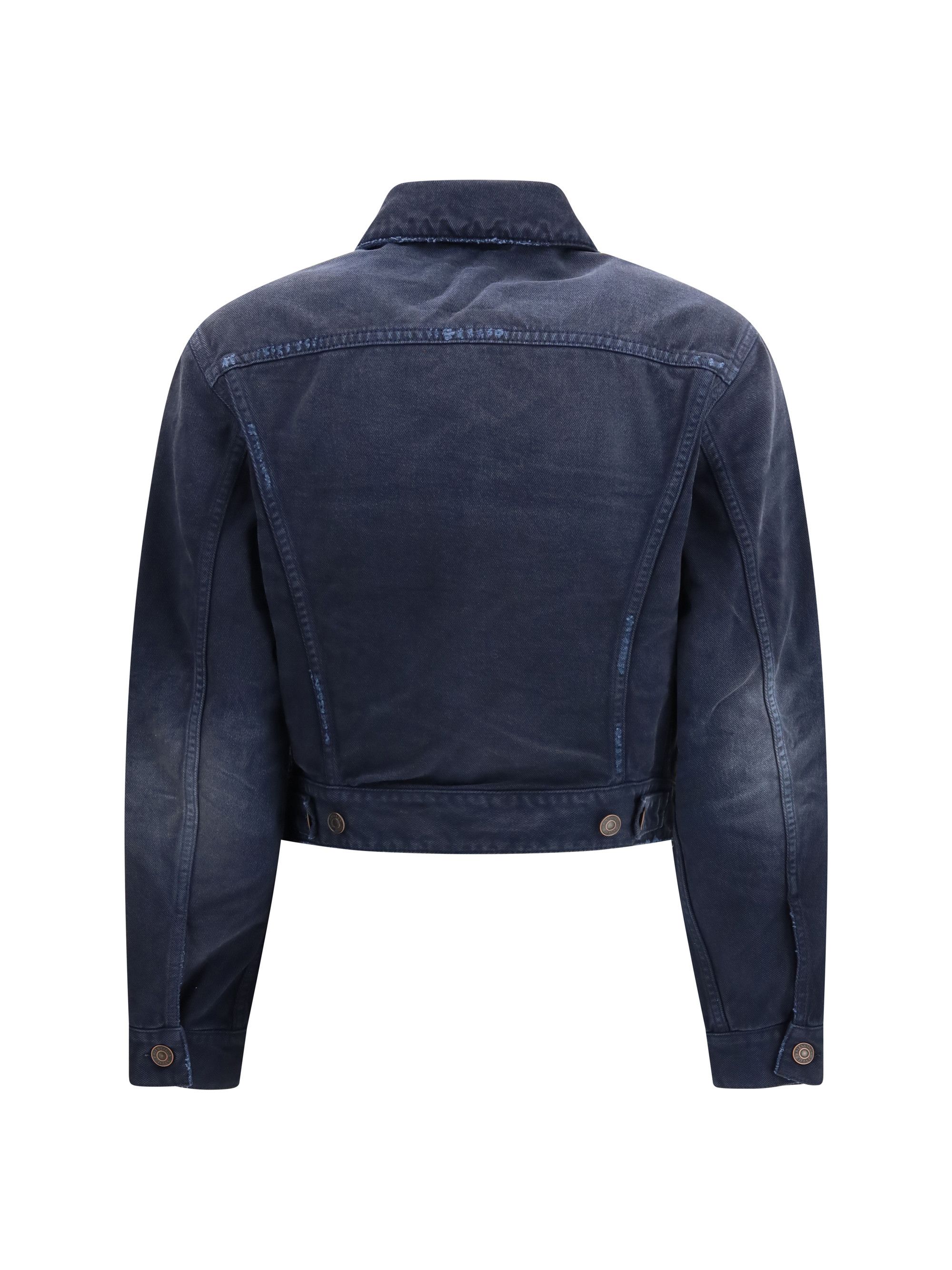 Balenciaga Curved-waist Trucker Jacket Size M / US 6-8 / IT 42-44 - 2 Thumbnail