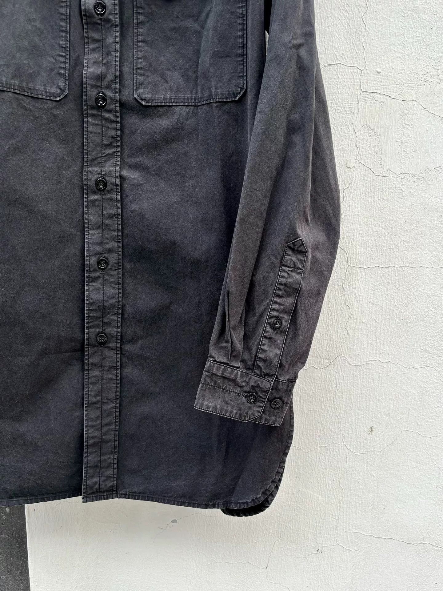 Lemaire Lemaire Carbon Gray Long Shirt Size US L / EU 52-54 / 3 - 2 Thumbnail