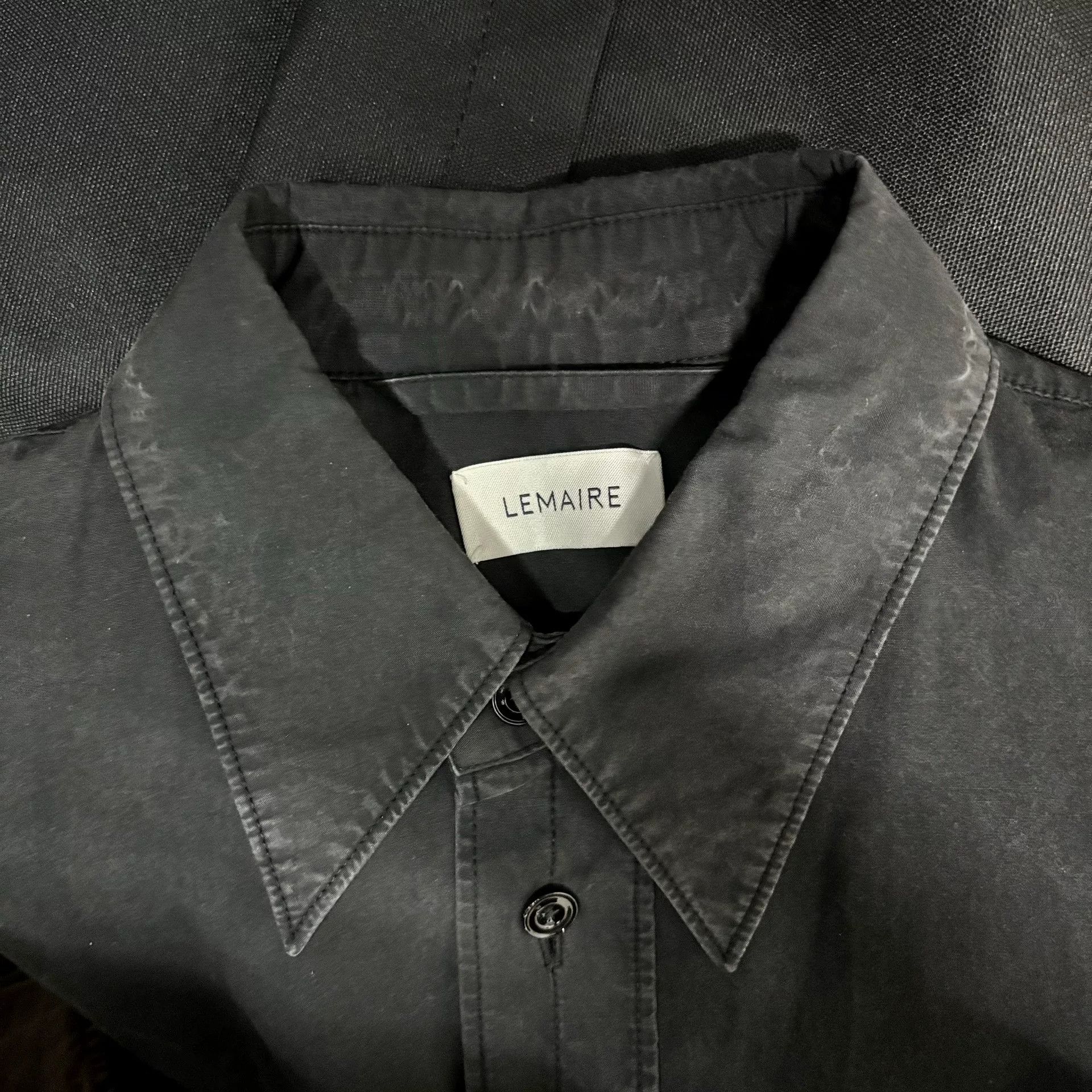 Lemaire Lemaire Carbon Gray Long Shirt Size US L / EU 52-54 / 3 - 3 Thumbnail