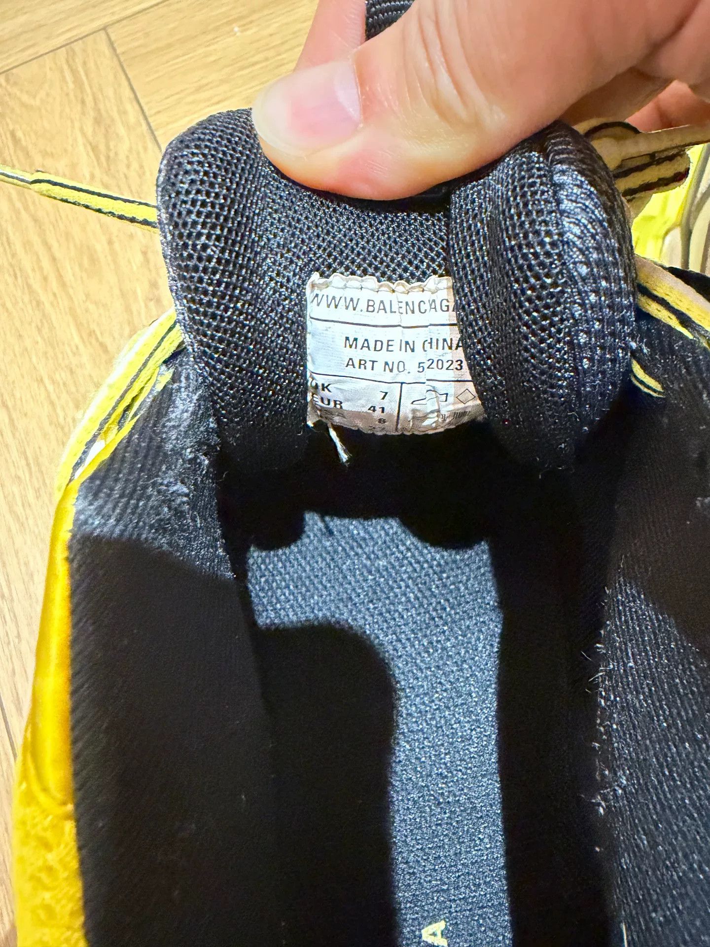 Balenciaga balenciaga gray and yellow track sneakers Size US 10 / EU 43 - 5 Thumbnail
