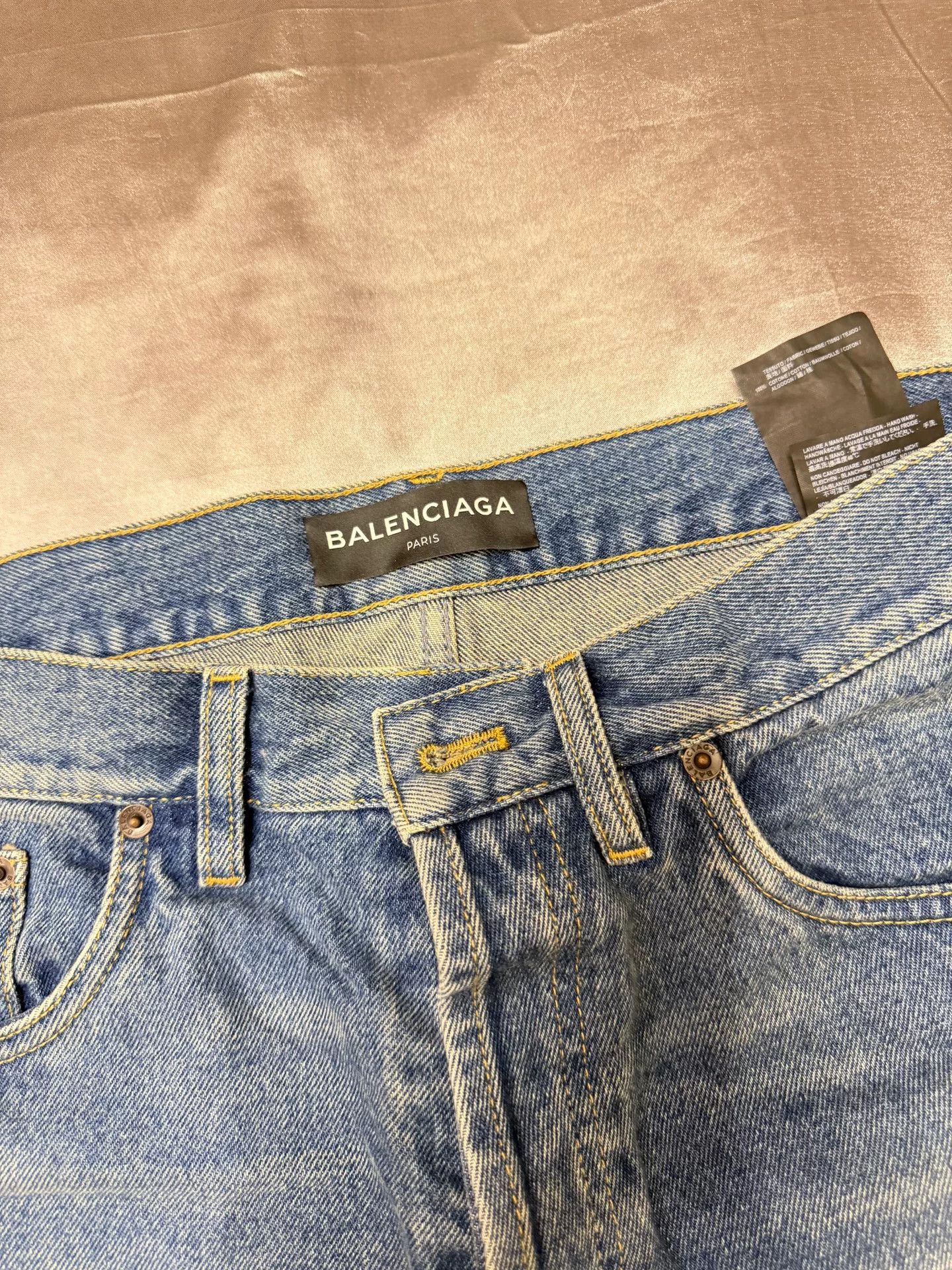 Balenciaga balenciaga blue denim jeans size 31 Size US 31 - 2 Thumbnail
