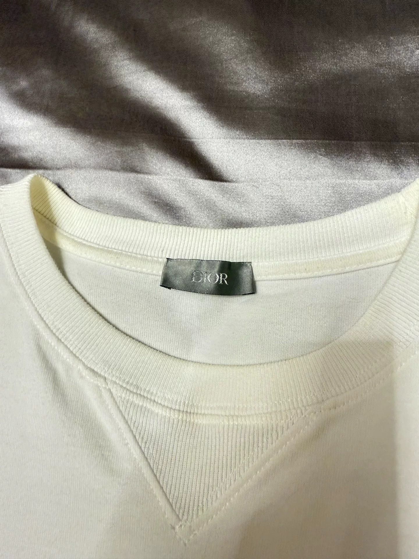 Dior dior embroidered logo crew neck short sleeve Size US L / EU 52-54 / 3 - 4 Thumbnail