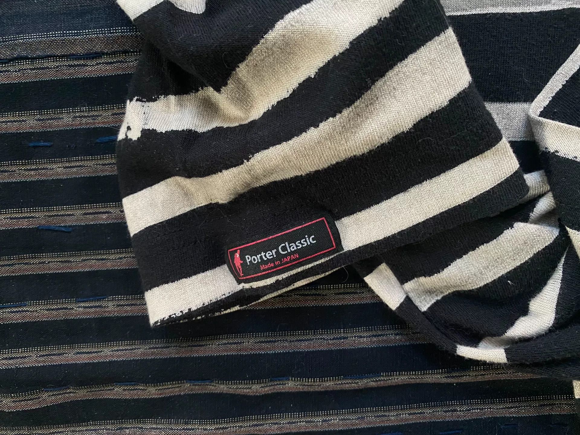 Porter Classic black and white striped zip sweatshirt Size US XL / EU 56 / 4 - 3 Thumbnail