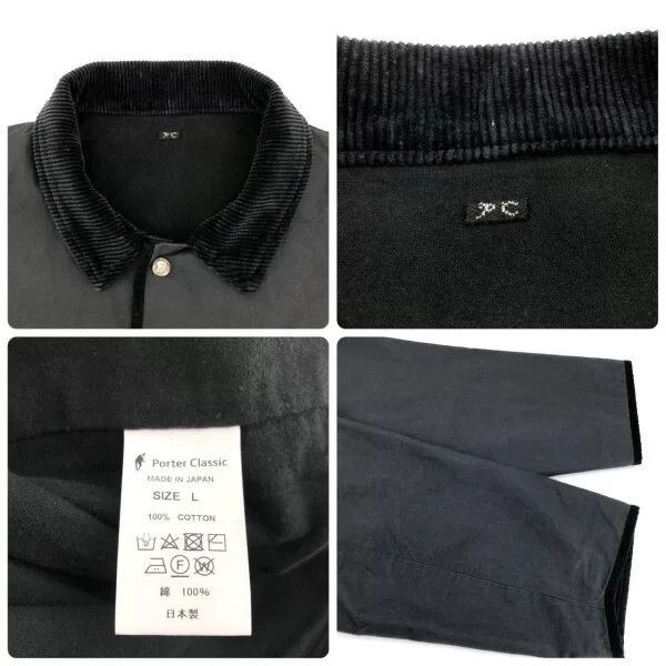Porter Classic porter classic paraffin corduroy jacket black Size US M / EU 48-50 / 2 - 4 Thumbnail