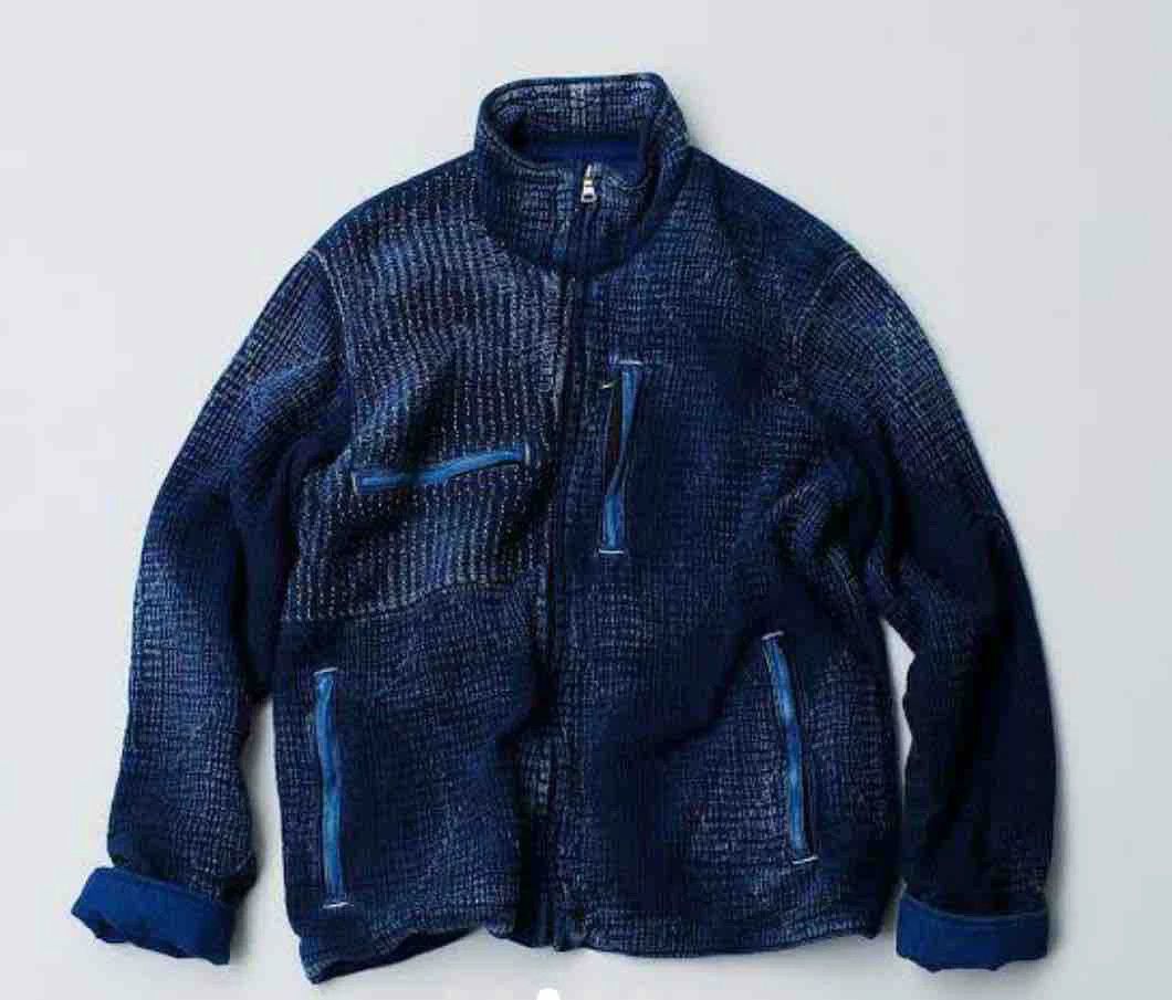Porter Classic indigo sashiko light zip up outdoor jacket Size US M / EU 48-50 / 2 - 8 Thumbnail