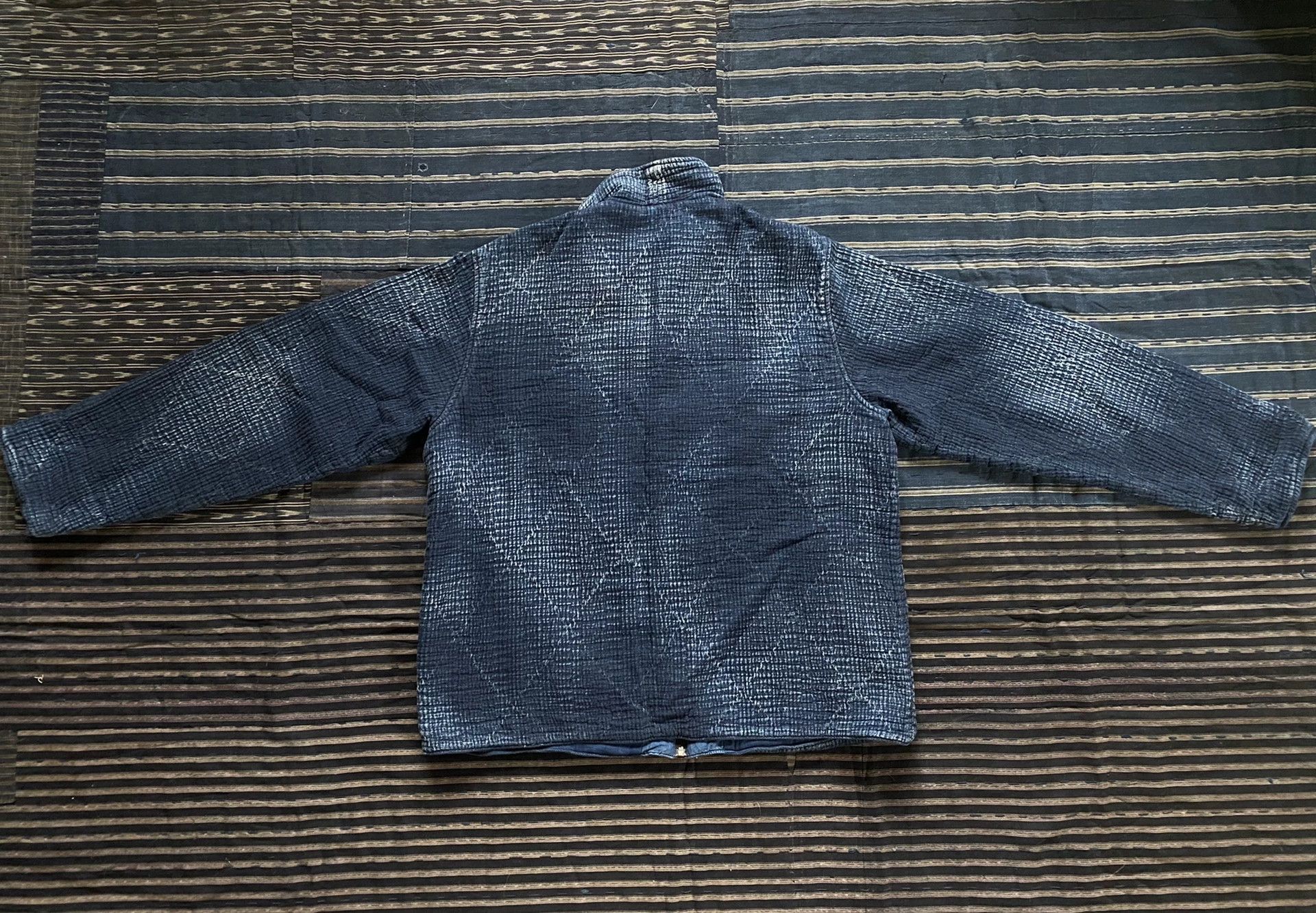 Porter Classic indigo sashiko light zip up outdoor jacket Size US M / EU 48-50 / 2 - 7 Thumbnail