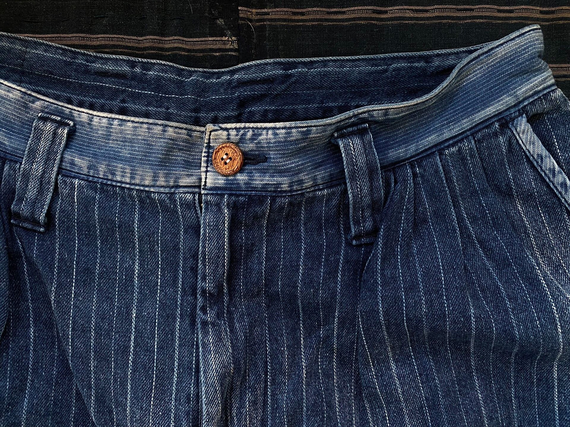 Porter Classic porter classic hawaiian denim pants Size US 34 / EU 50 - 2 Thumbnail