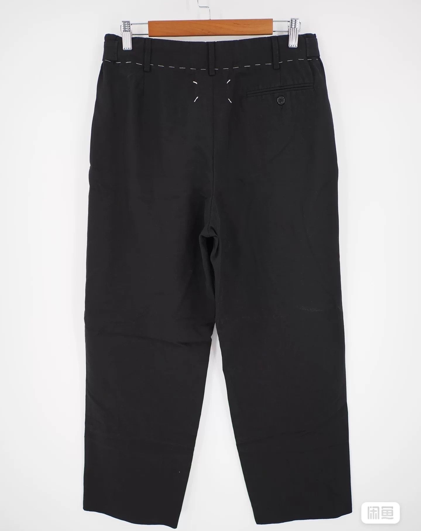 Maison Margiela maison margiela black drawstring casual pants Size US 38 / EU 54 - 3 Thumbnail
