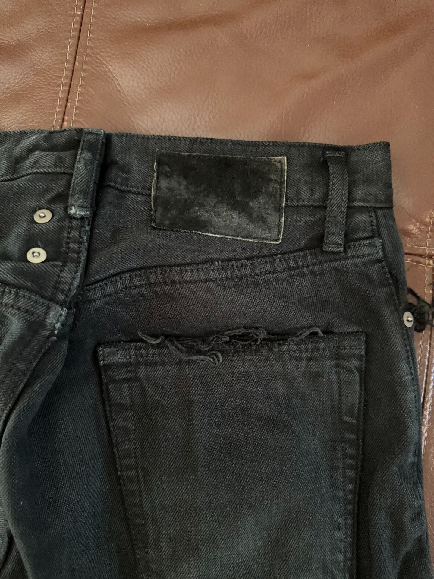 Visvim visvim journeyman black crash denim pants Size US 32 / EU 48 - 3 Thumbnail