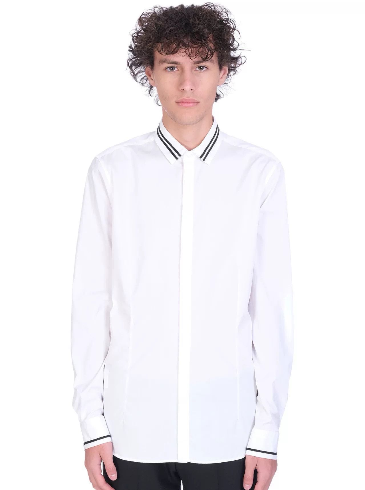 Neil Barrett slim fit white collared shirt Size US M / EU 48-50 / 2 - 6 Thumbnail