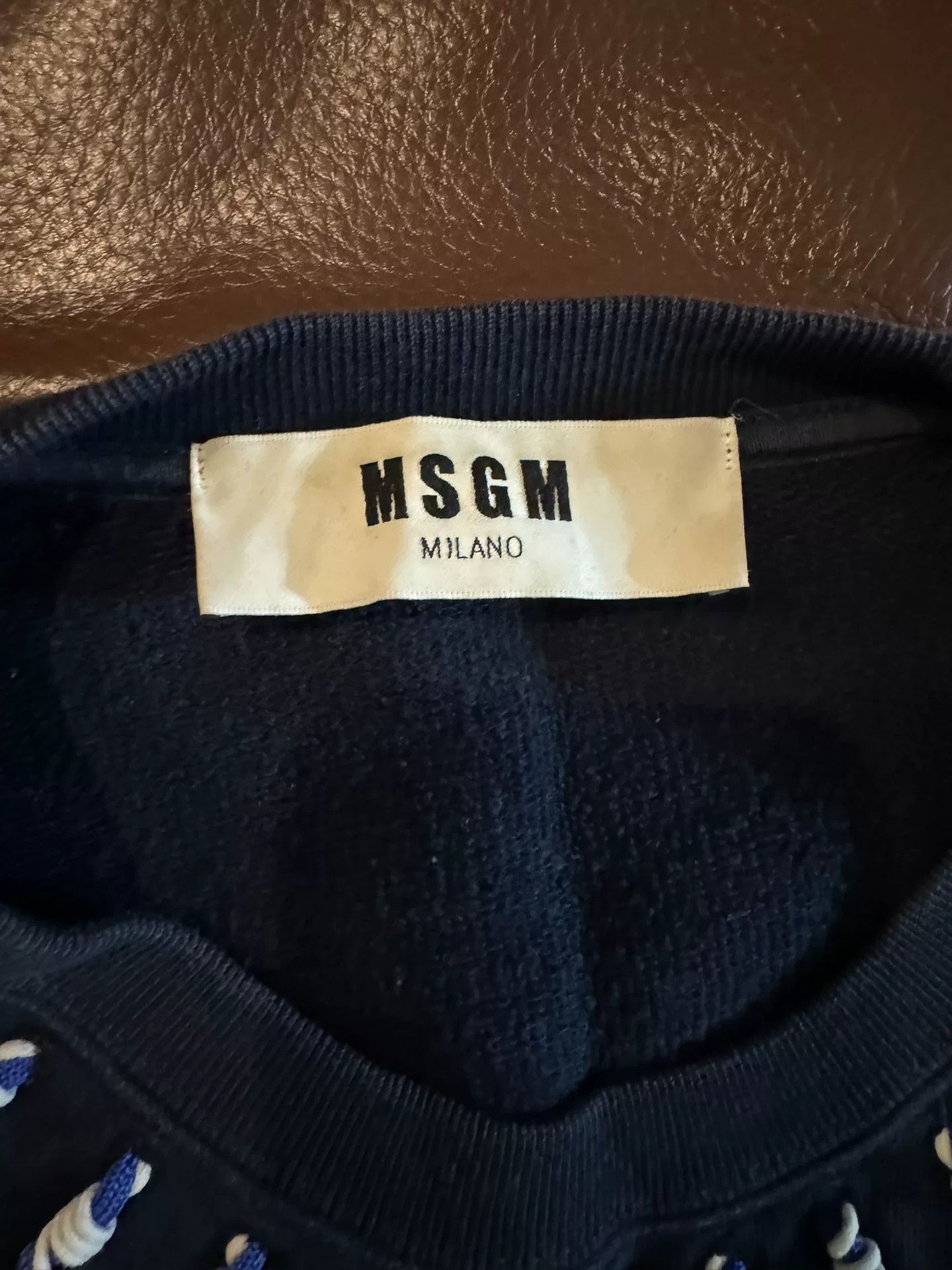 MSGM mens sweatshirt with unique weaving design Size US S / EU 44-46 / 1 - 3 Thumbnail