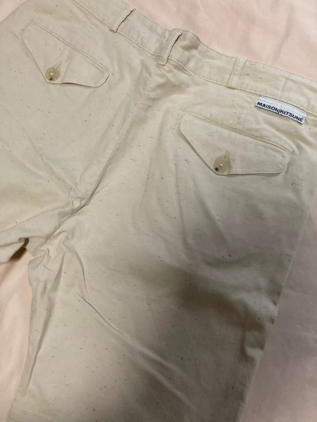 Maison Kitsune maison kitsune cotton linen shorts size 32 Size US 32 / EU 48 - 2 Thumbnail