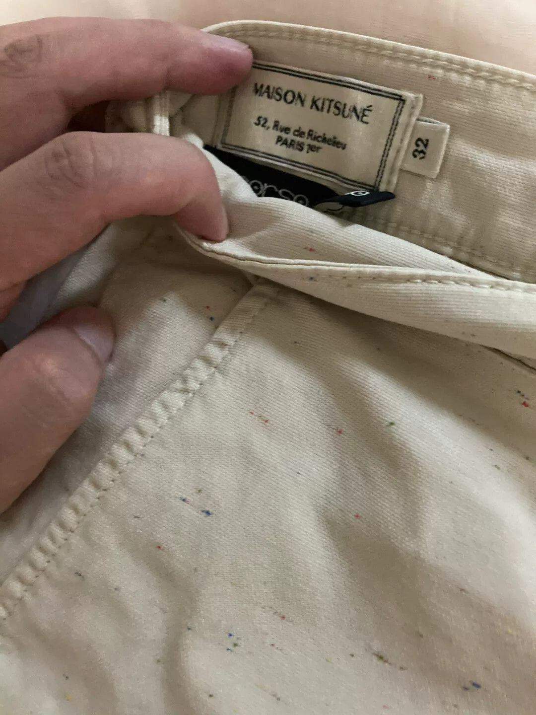 Maison Kitsune maison kitsune cotton linen shorts size 32 Size US 32 / EU 48 - 3 Thumbnail