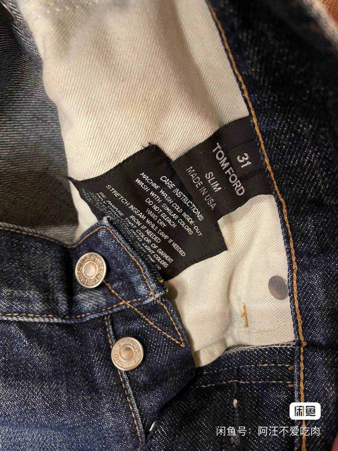 Tom Ford tom ford men's slim fit jeans size 31 Size US 31 - 5 Thumbnail