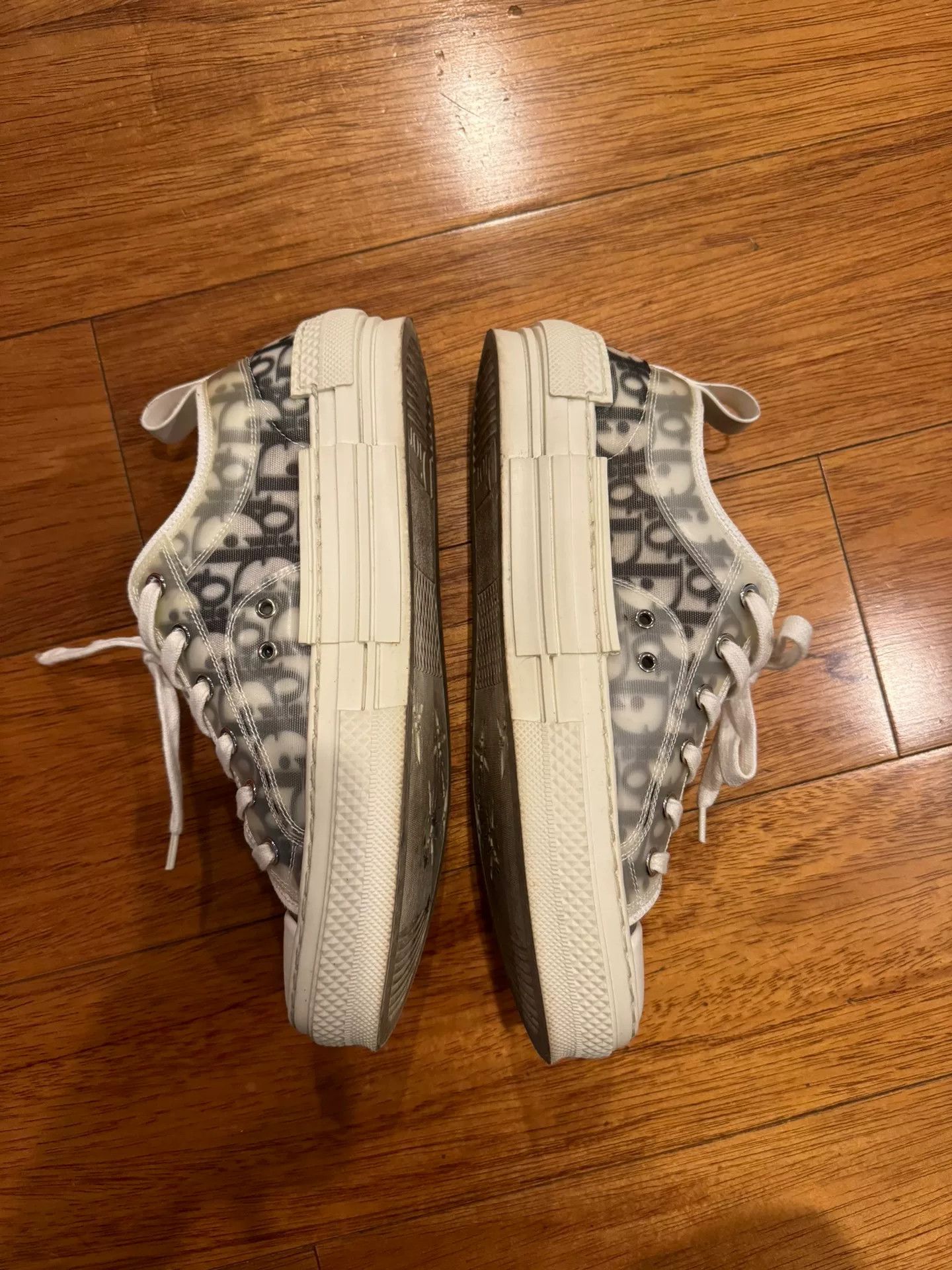 Dior dior b23 sneakers gray and white design Size US 9 / EU 42 - 2 Thumbnail