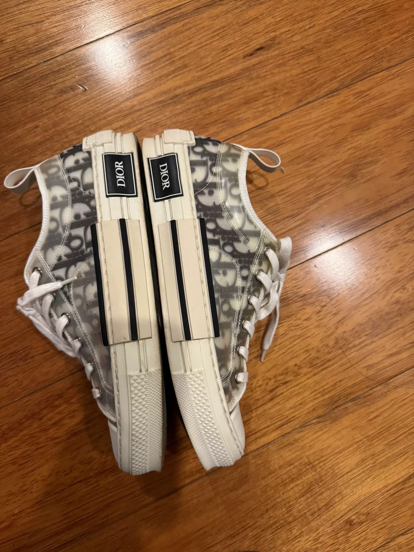Dior dior b23 sneakers gray and white design Size US 9 / EU 42 - 3 Thumbnail