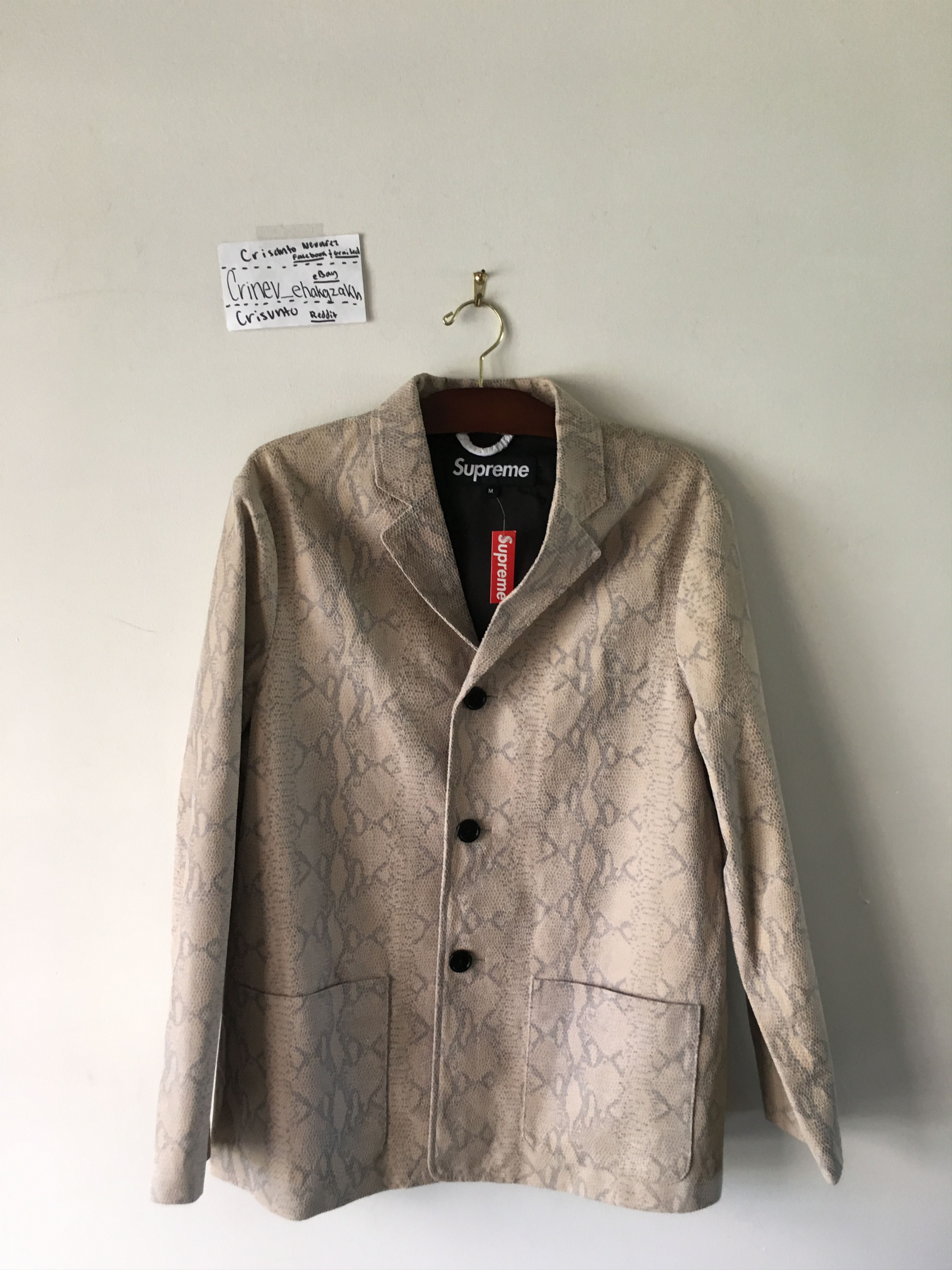 Supreme Snakeskin Car Coat | Grailed