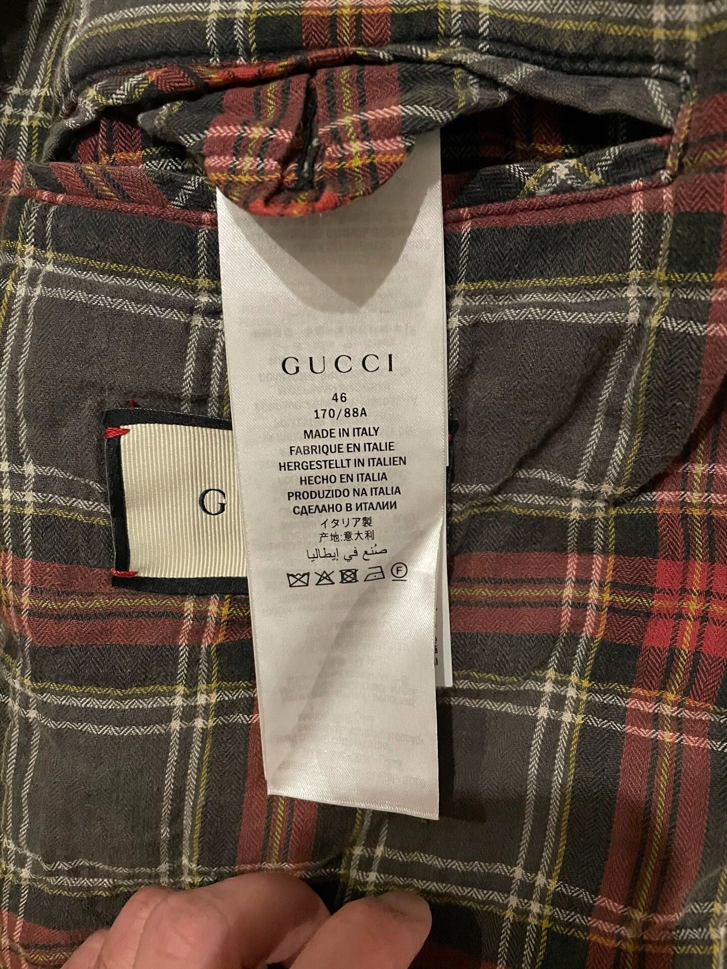 Gucci gucci denim jacket with unique design elements Size US S / EU 44-46 / 1 - 6 Thumbnail