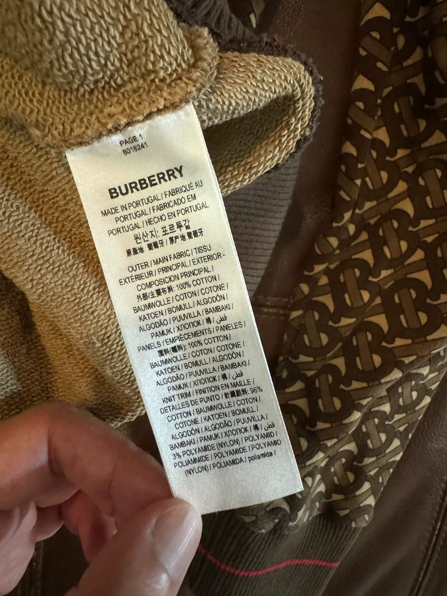 Burberry burberry patterned hooded sweatshirt size s Size US S / EU 44-46 / 1 - 3 Thumbnail