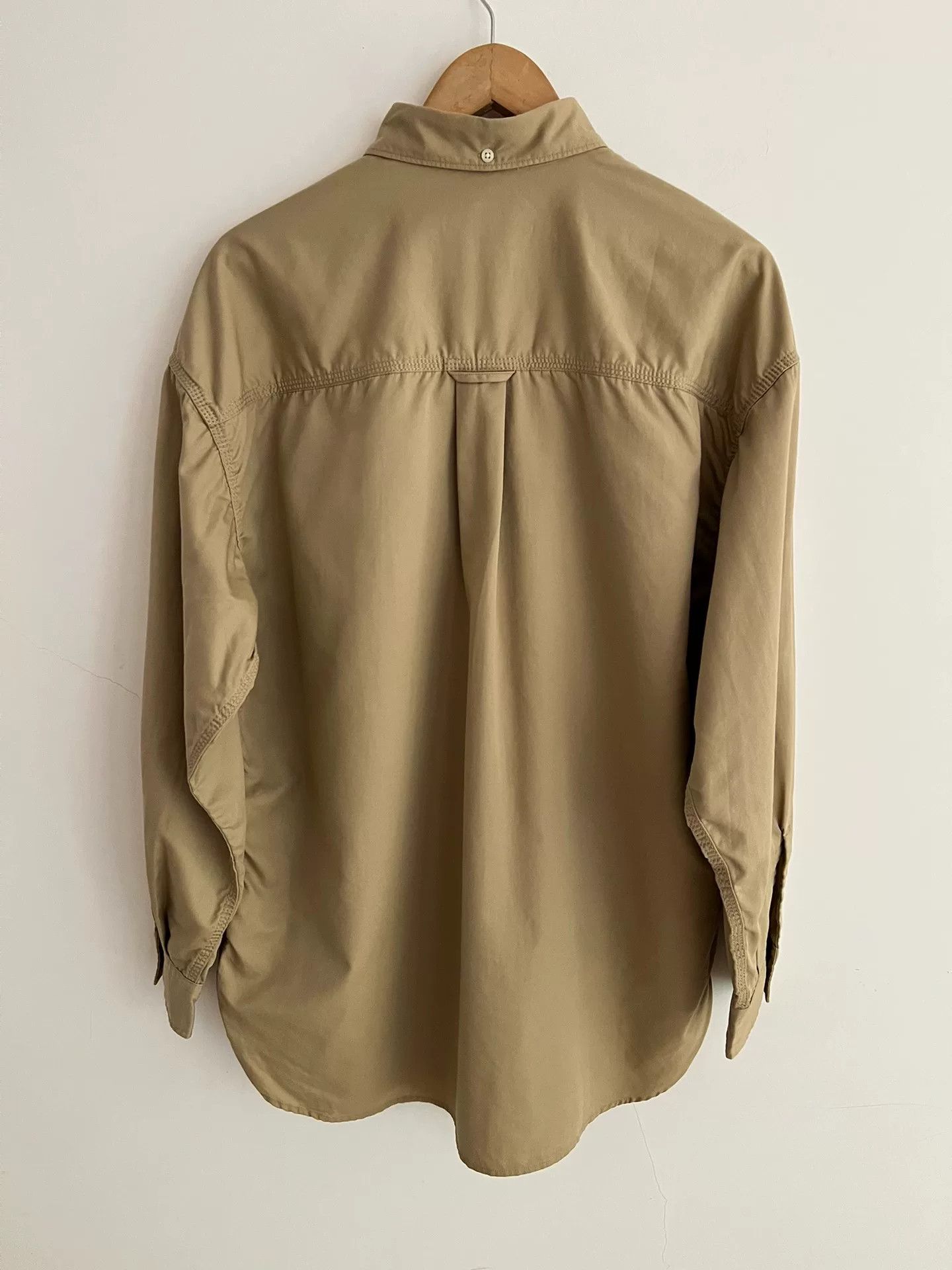 Nanamica nanamica button down wind shirt in khaki Size US S / EU 44-46 / 1 - 2 Thumbnail