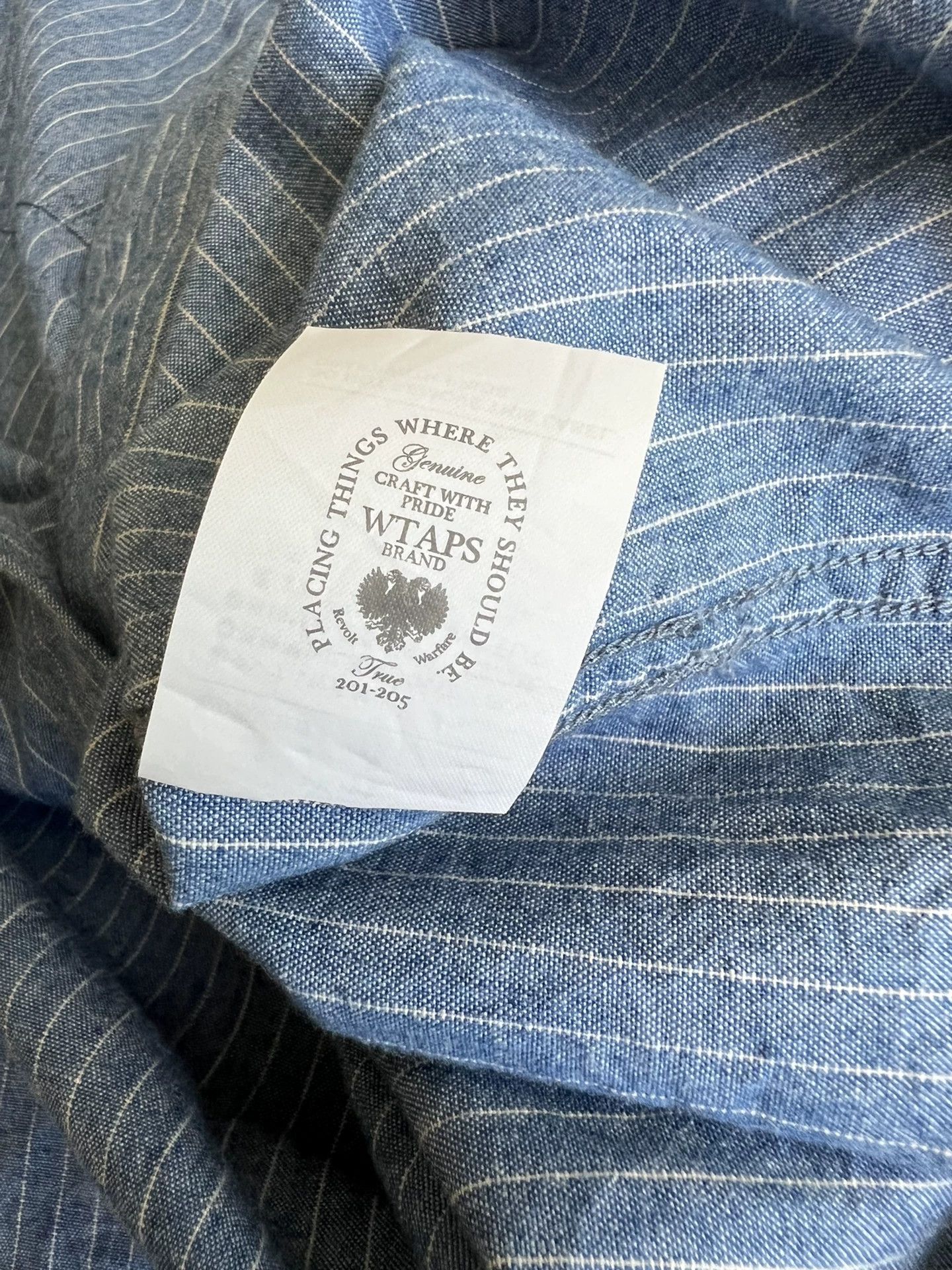 Wtaps wtaps striped button-up shirt with pockets Size US M / EU 48-50 / 2 - 6 Thumbnail