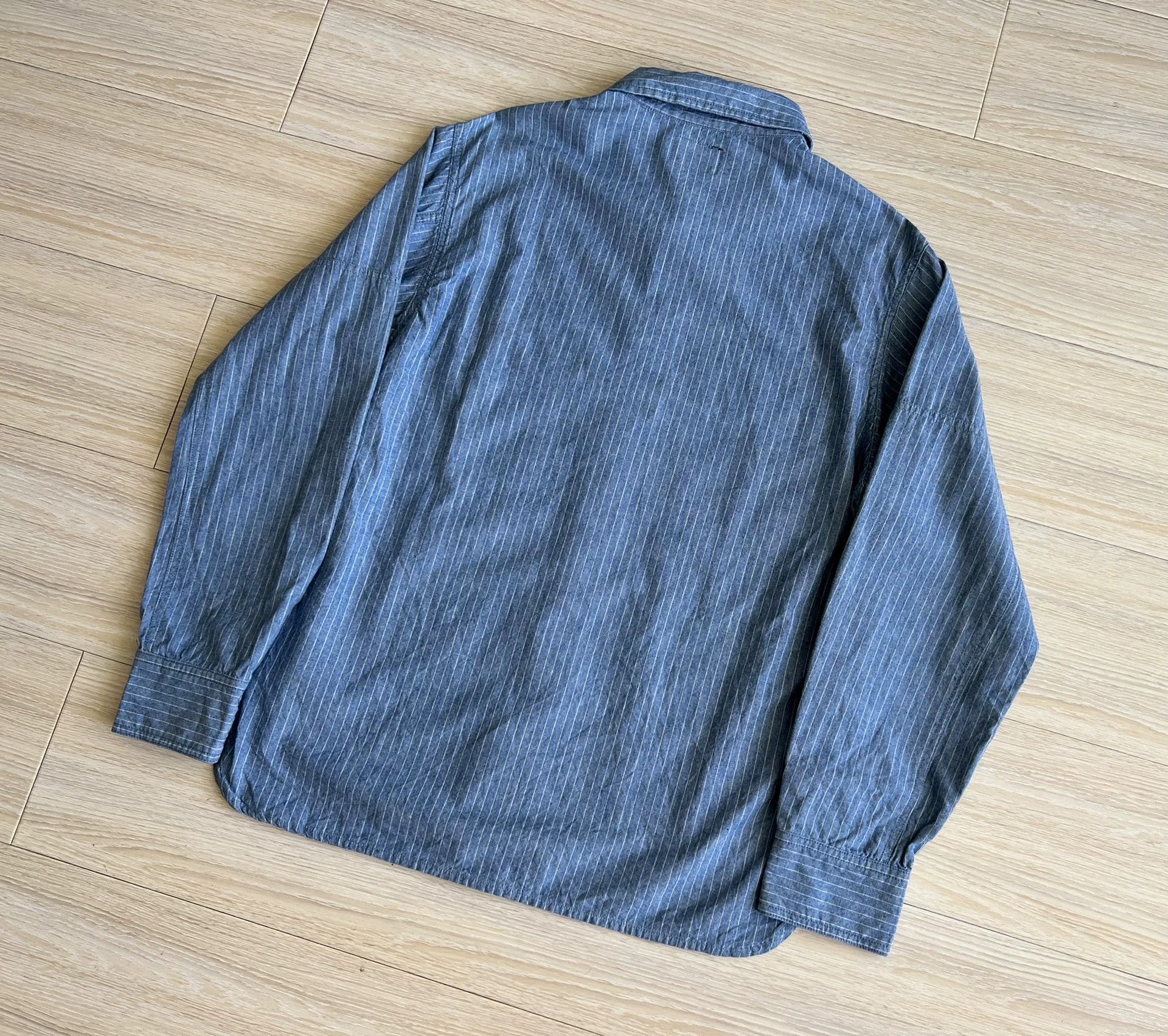 Wtaps wtaps striped button-up shirt with pockets Size US M / EU 48-50 / 2 - 5 Thumbnail