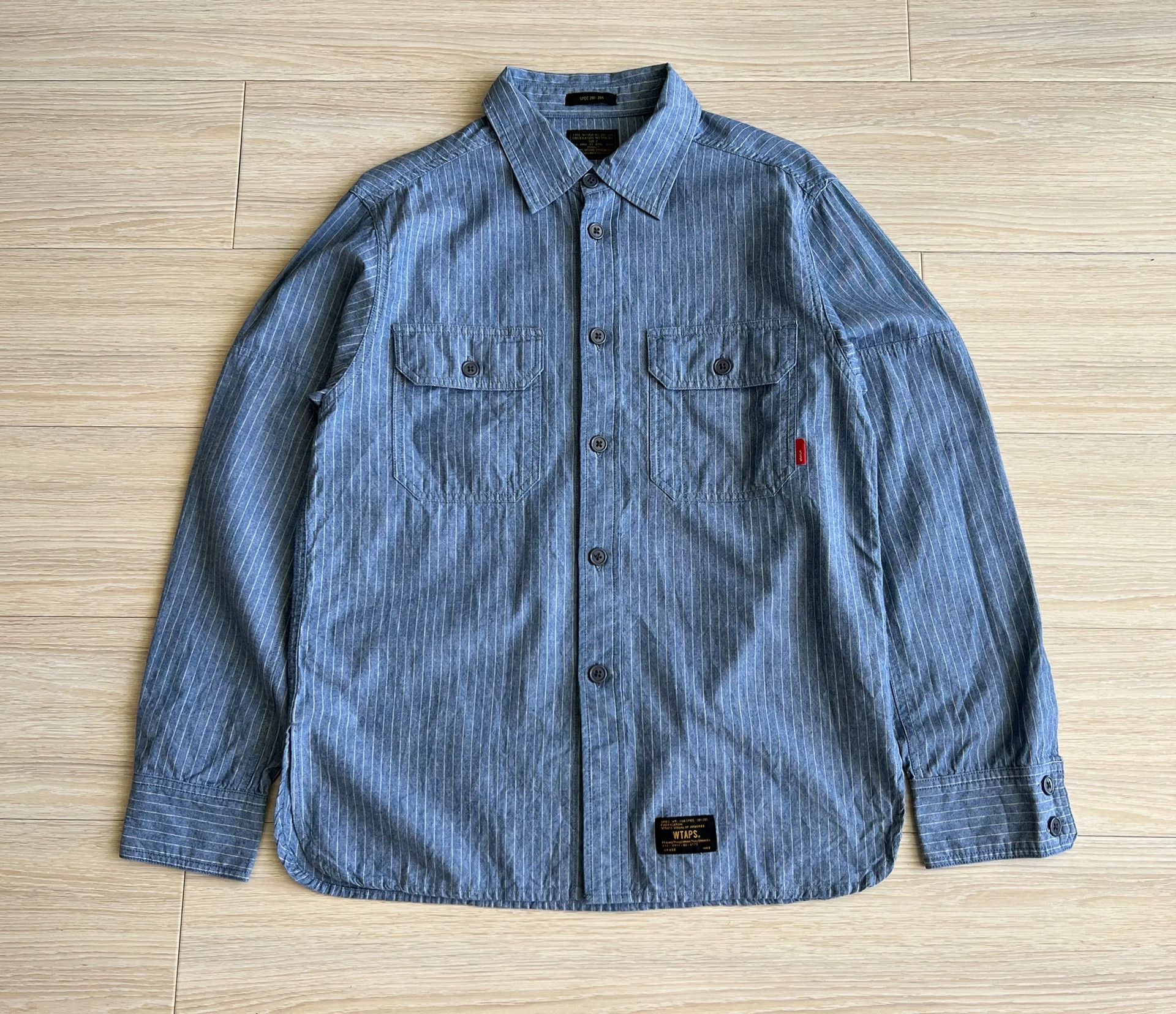 Wtaps wtaps striped button-up shirt with pockets Size US M / EU 48-50 / 2 - 2 Thumbnail