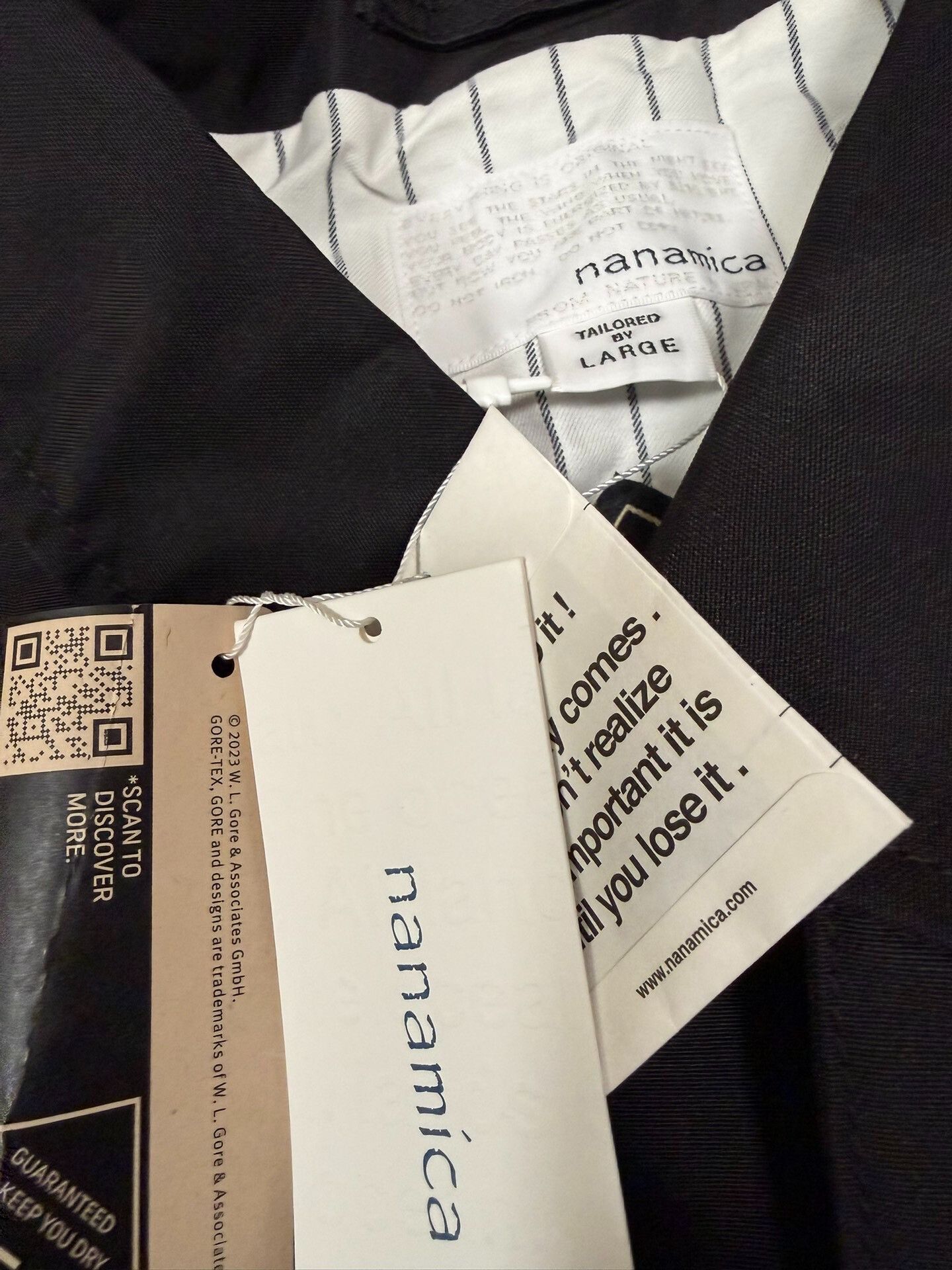 Nanamica black gore-tex coach jacket by nanamica Size US L / EU 52-54 / 3 - 2 Thumbnail