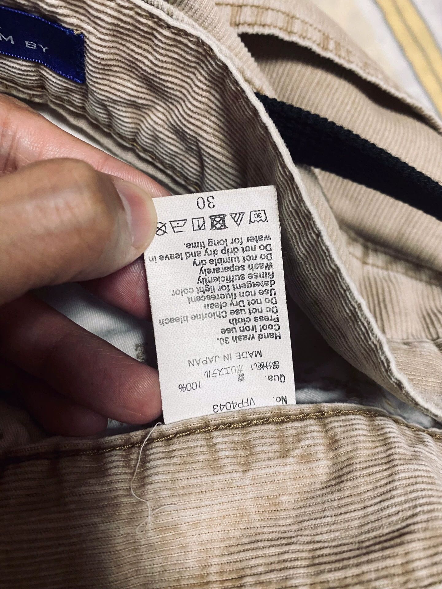 Vanquish light khaki corduroy casual pants Size US 30 / EU 46 - 6 Thumbnail