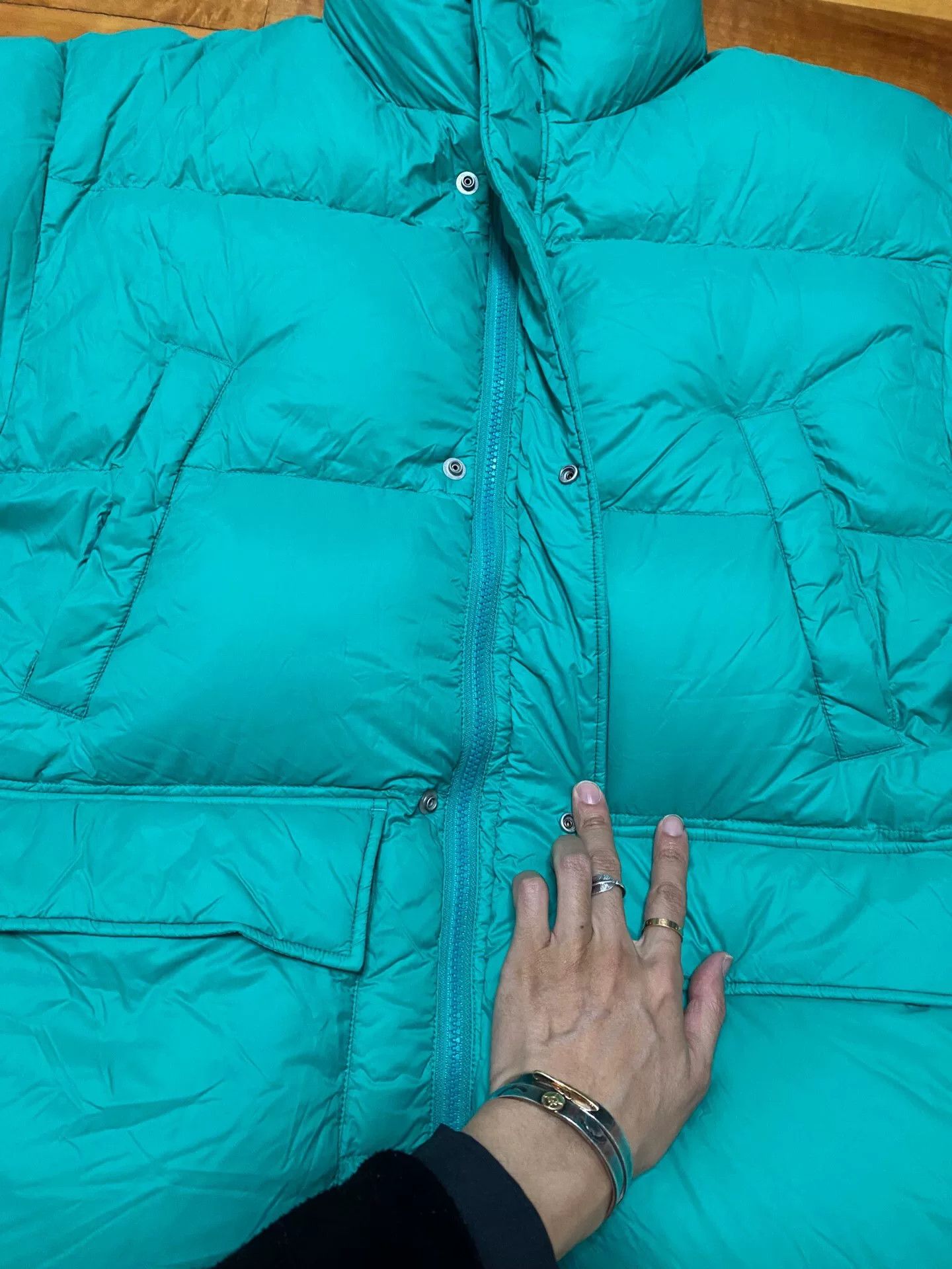 Beams Japan stylish teal puffer jacket for winter wear Size US M / EU 48-50 / 2 - 3 Thumbnail