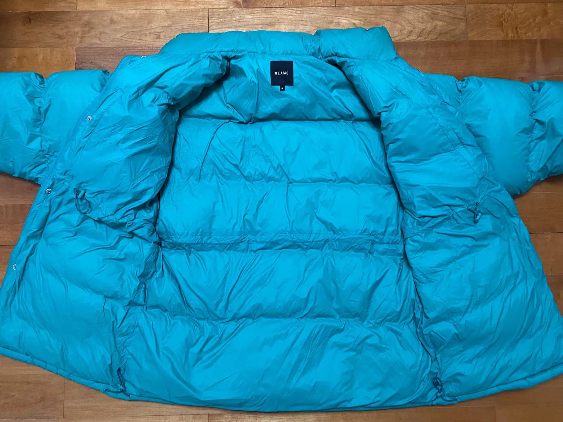 Beams Japan stylish teal puffer jacket for winter wear Size US M / EU 48-50 / 2 - 5 Thumbnail
