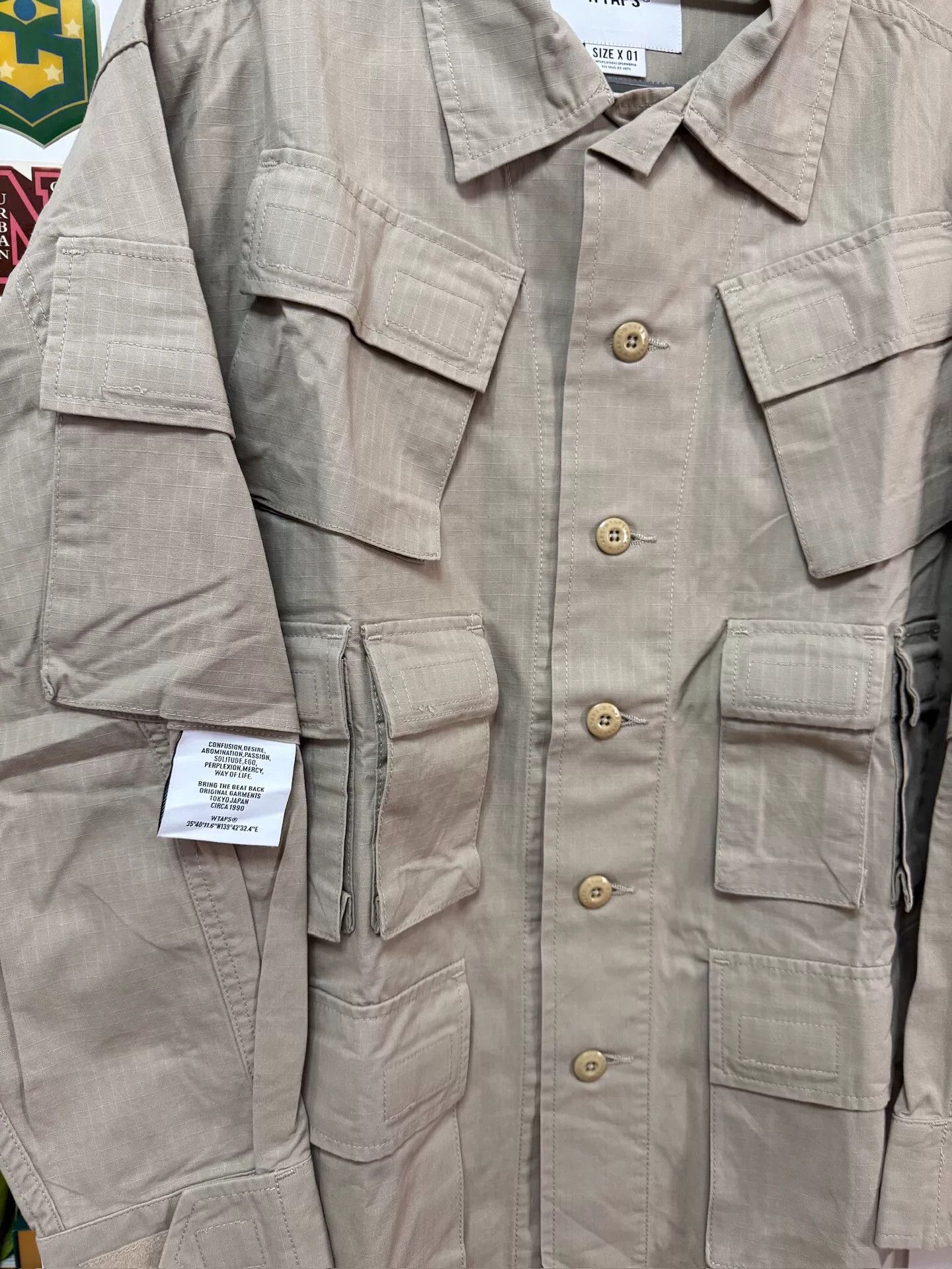 Wtaps modular long sleeve cotton ripstop jacket Size US S / EU 44-46 / 1 - 2 Thumbnail