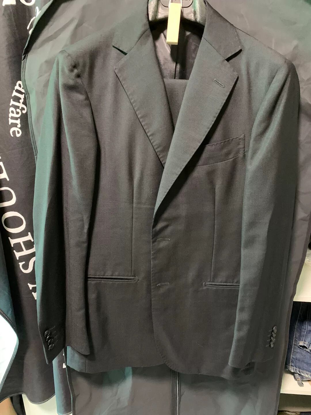 Stile Latino black italian tailored suit size 46 Size US M / EU 48-50 / 2 - 2 Thumbnail