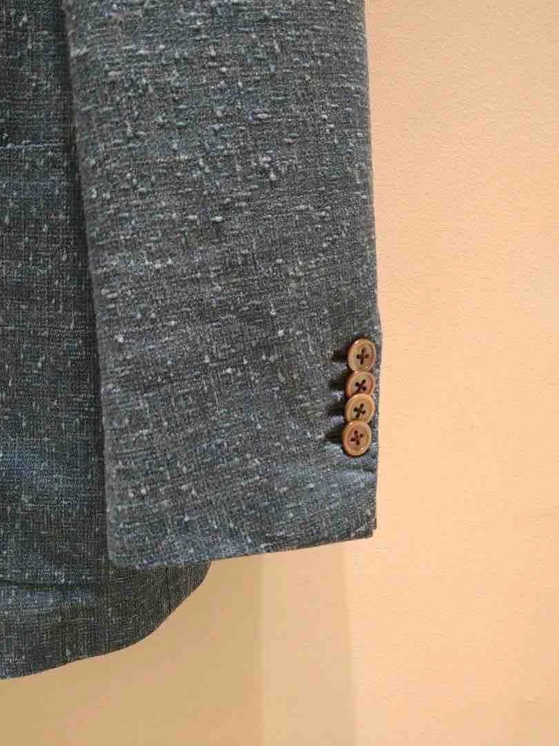 Ring Jacket custom hand-tailored jacket in turquoise blue Size US L / EU 52-54 / 3 - 2 Thumbnail