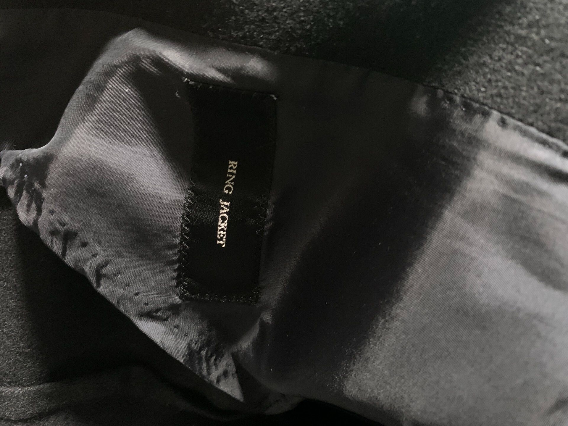 Ring Jacket black cashmere wool blend coat size 46 Size US L / EU 52-54 / 3 - 7 Thumbnail