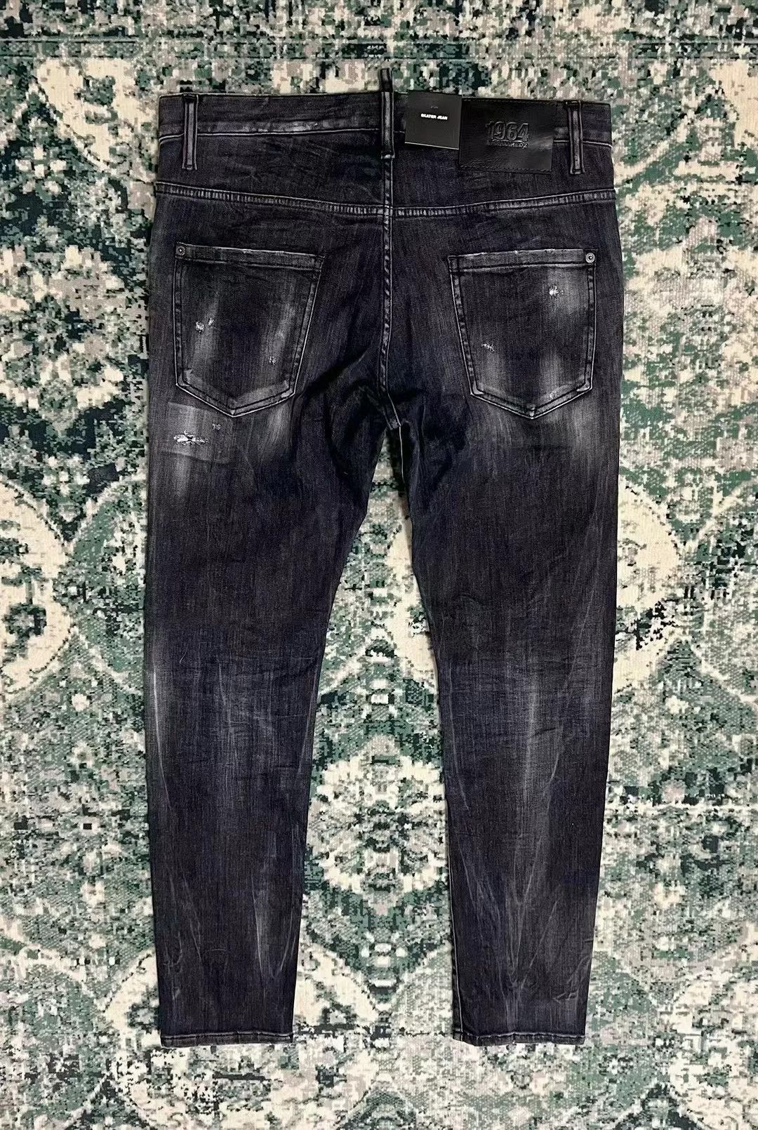 Dsquared2 dsquared2 black gray distressed skinny jeans Size US 31 - 2 Thumbnail