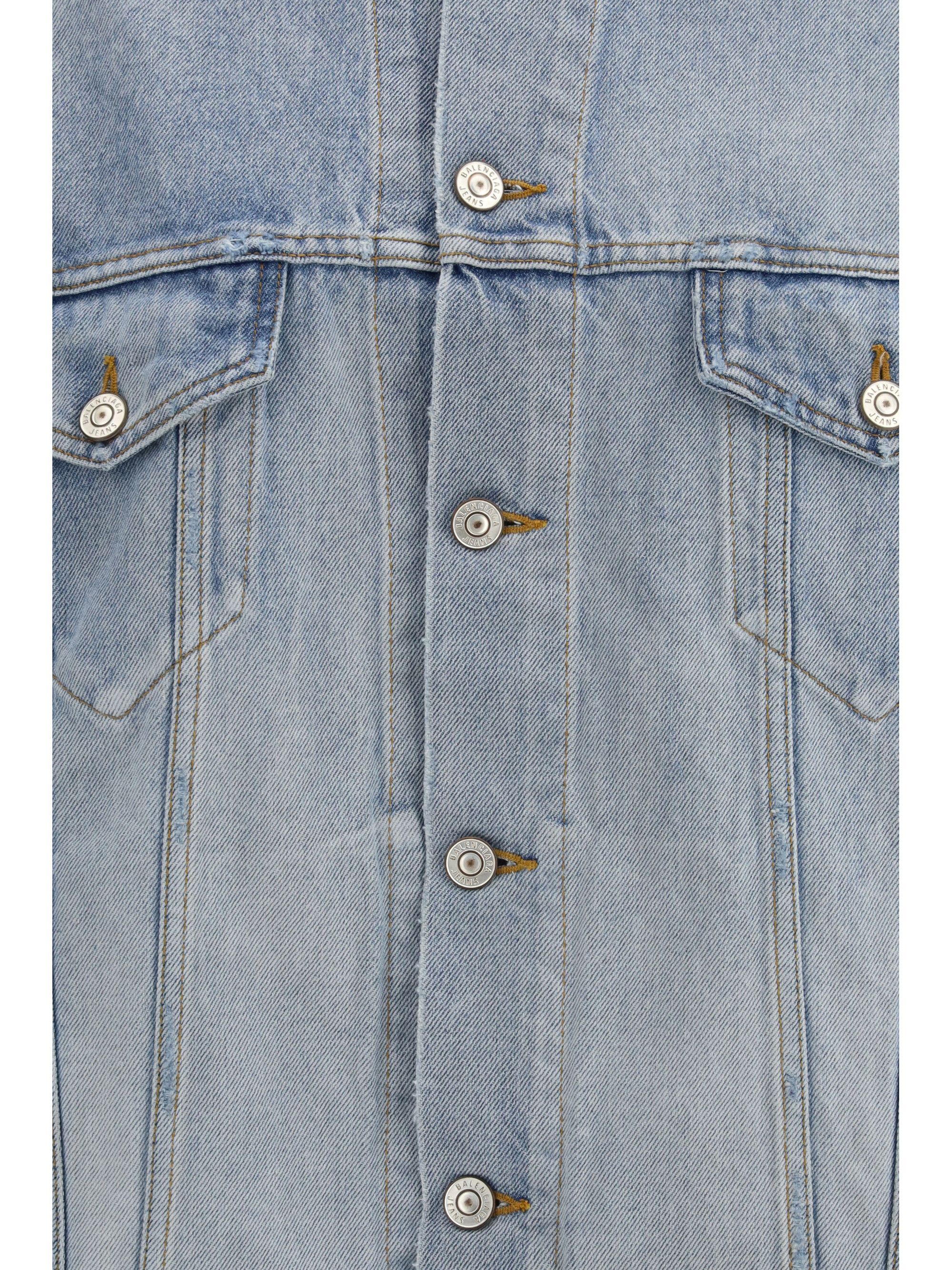 Balenciaga Regular-fit denim Jacket Size S / US 4 / IT 40 - 3 Thumbnail